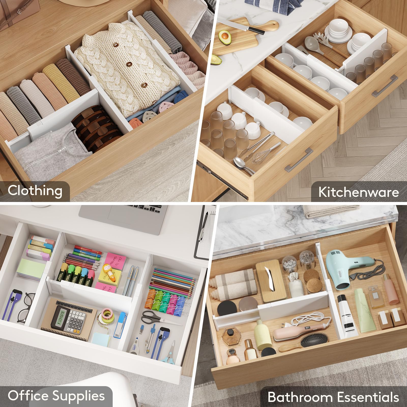 6" Tall Upgrade Drawer Dividers (5 Count)