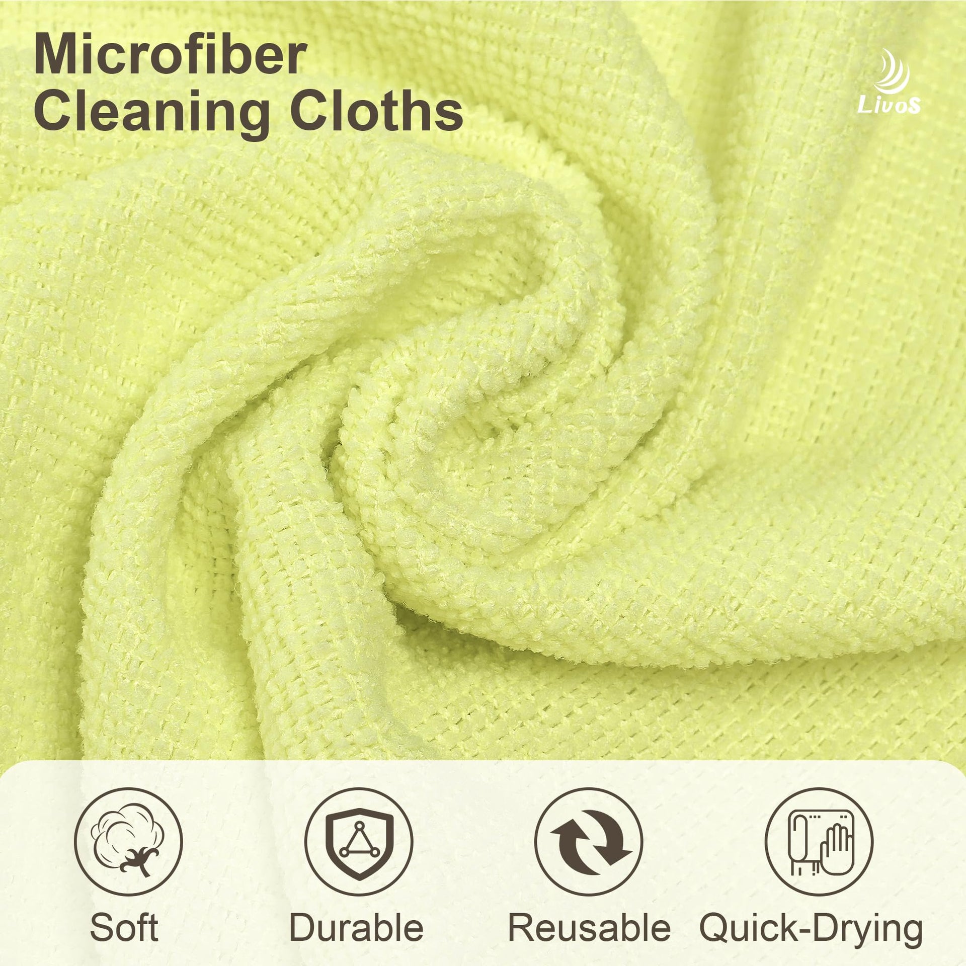Microfiber Cleaning Cloth Roll (80 Count)