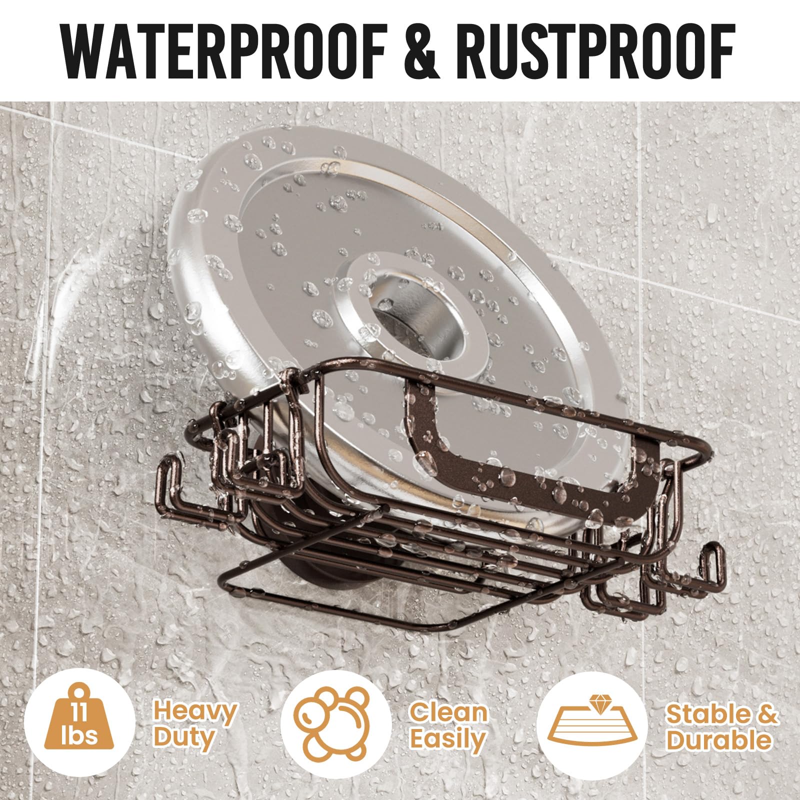 Bar Soap Holder with Hooks