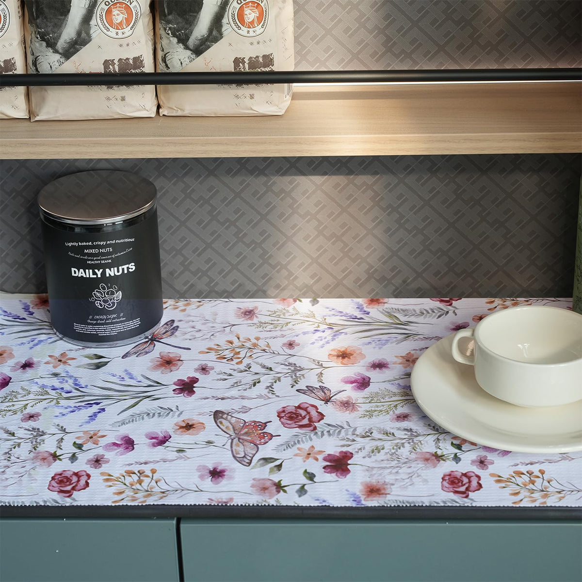 Shelf and Drawer Liner for Kitchen Cabinets Non (118 Sq Ft)