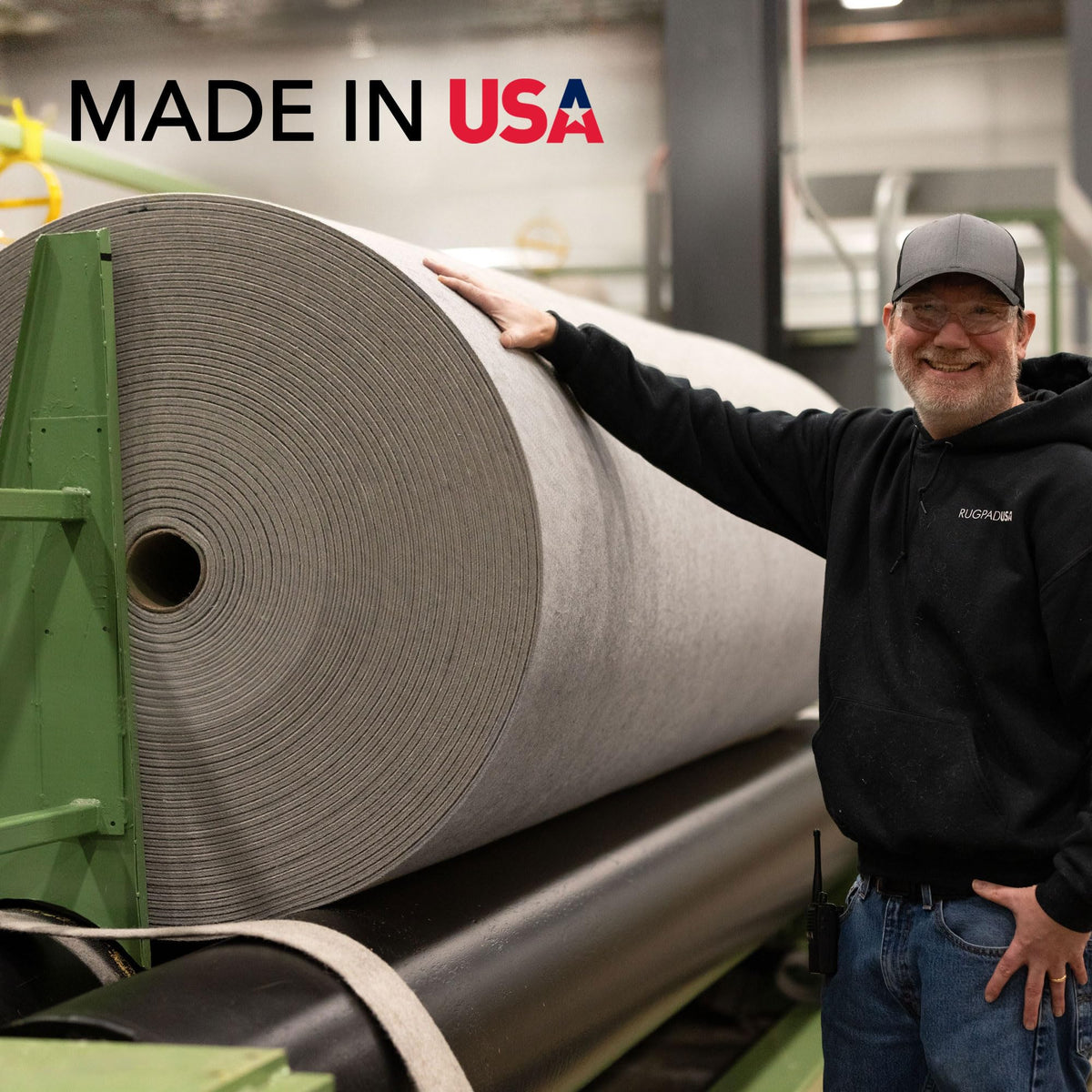 Eco-Plush - 11'x15' - 1/2" Thick - 100% Felt - Luxurious Cushioned Rug Pad - Available in 3 Thicknesses, Many Custom Sizes