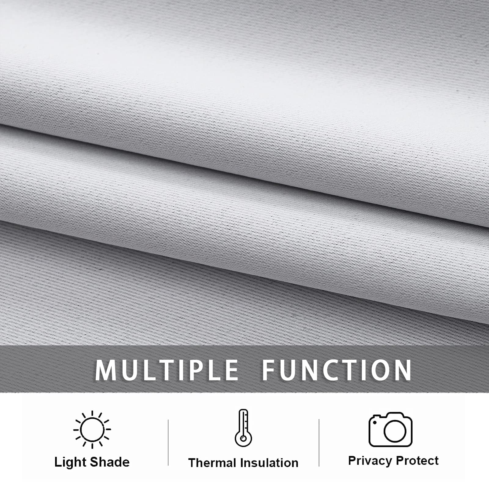 Greyish White Cafe Curtain