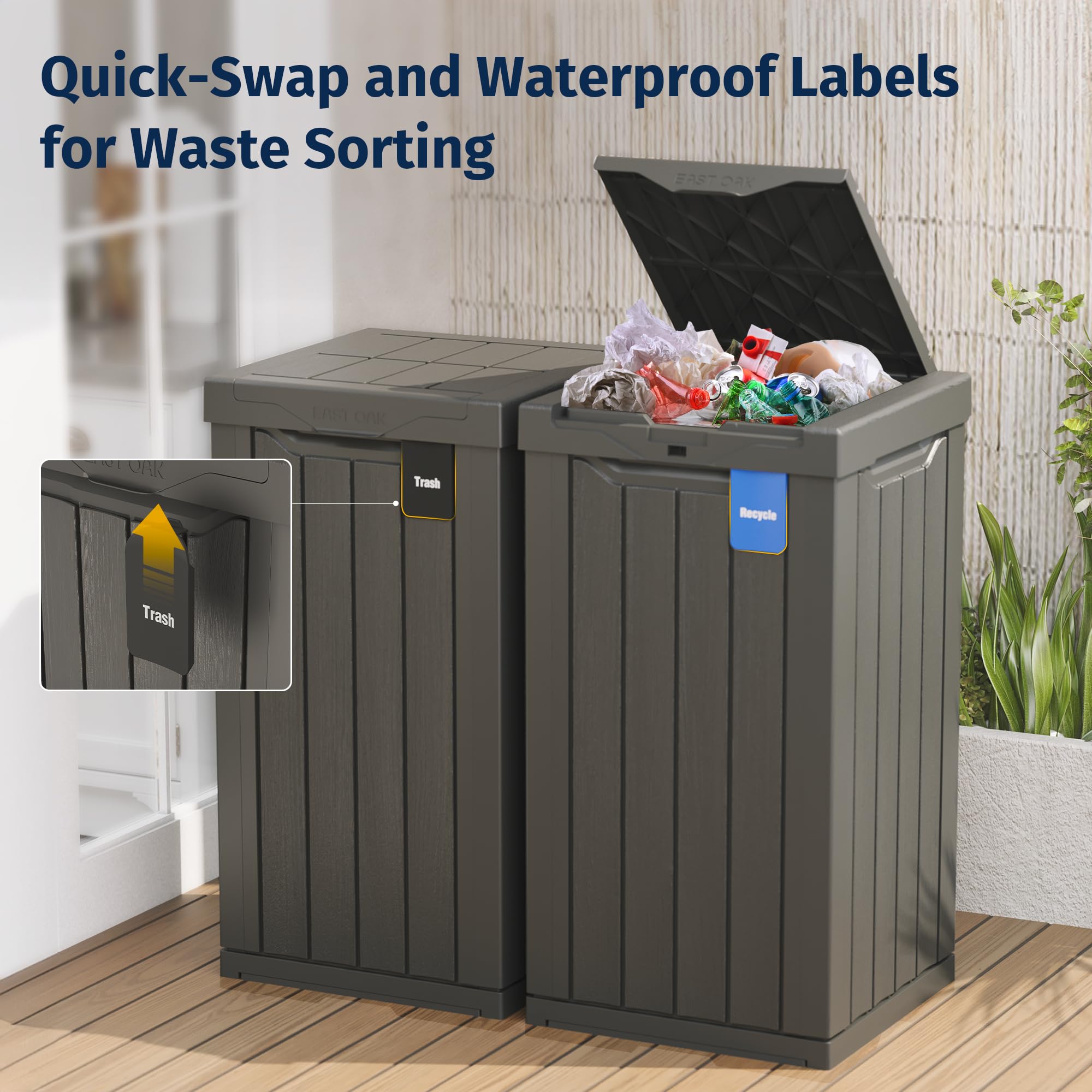 31 Gallon Outdoor Trash Can