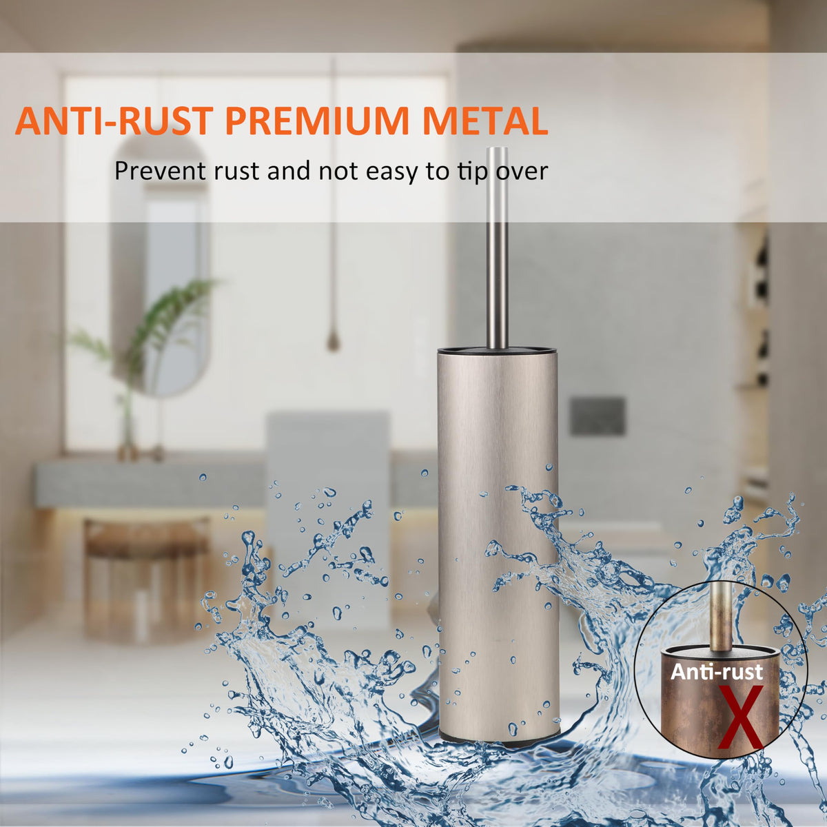 Toilet Brush and Holder (2 Count)