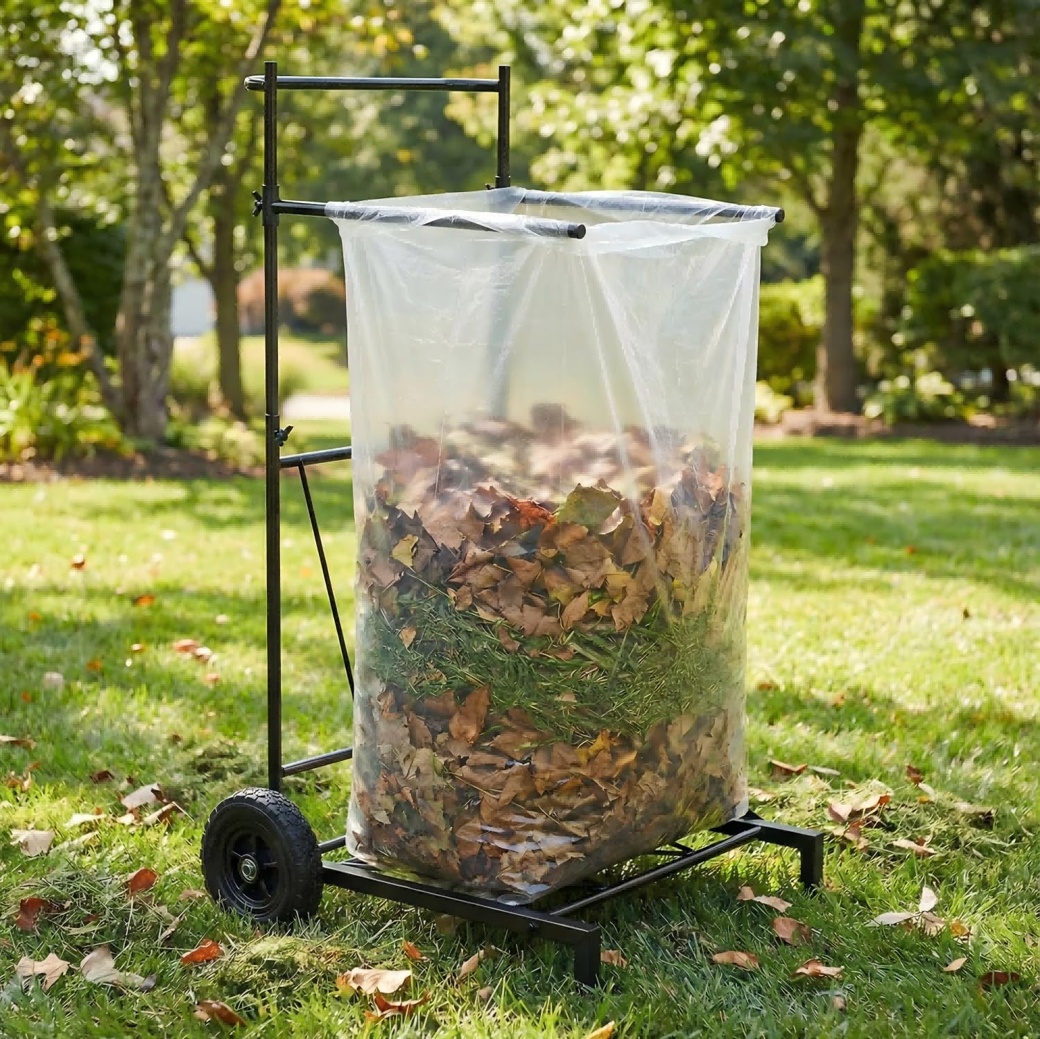 Portable Trash Bag Holder with Wheel