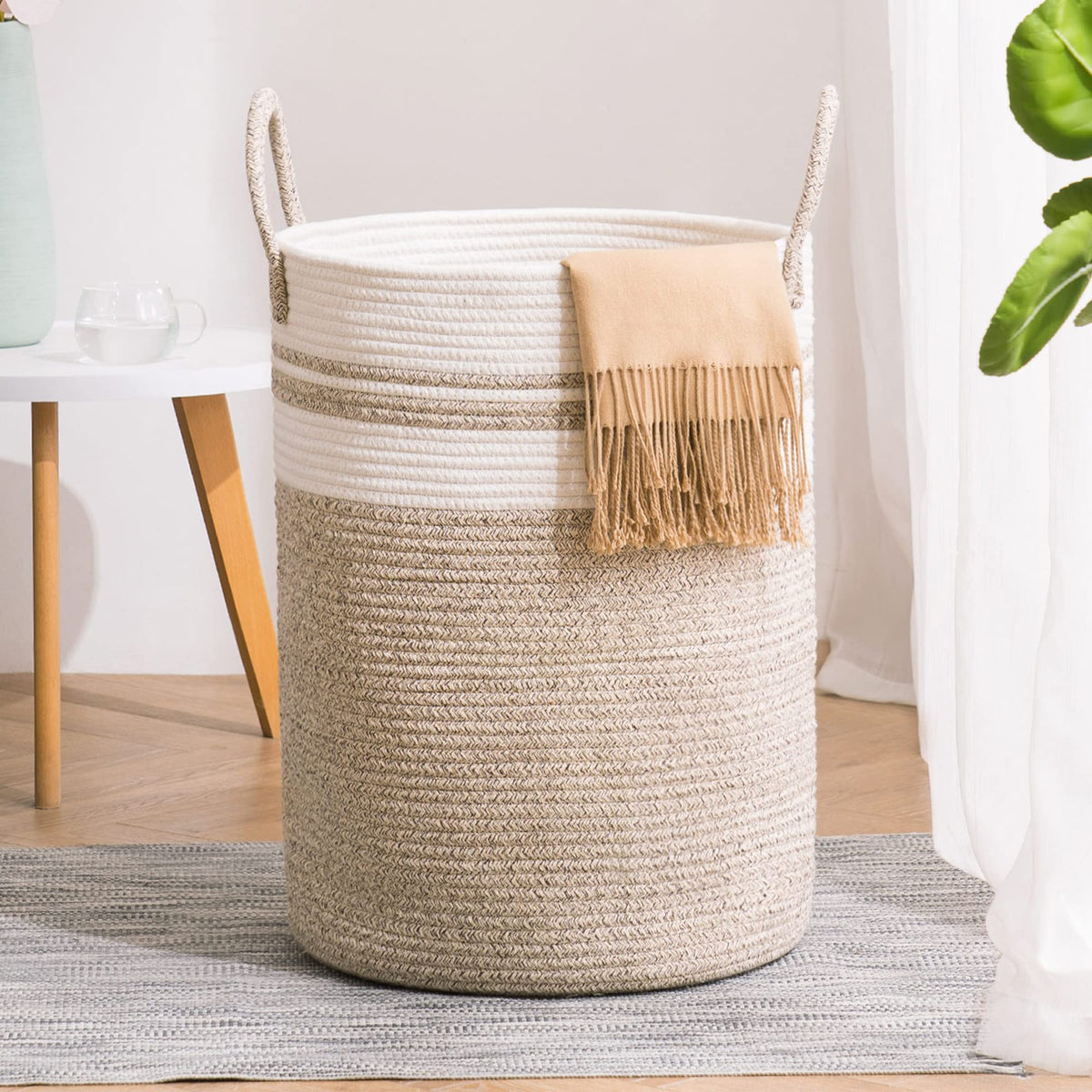 Woven Laundry Hamper Basket