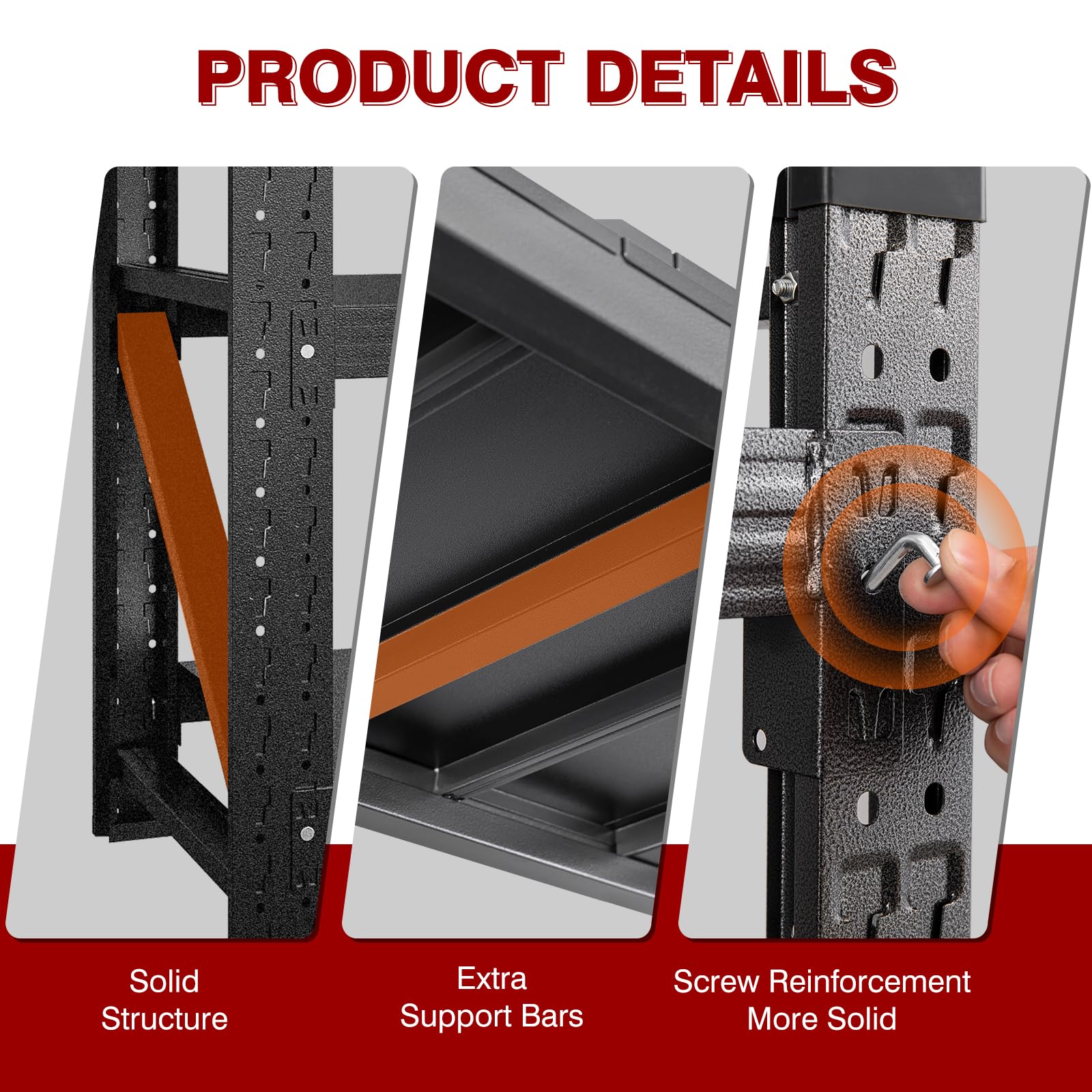 3000LBS Metal Steel Storage Shelves