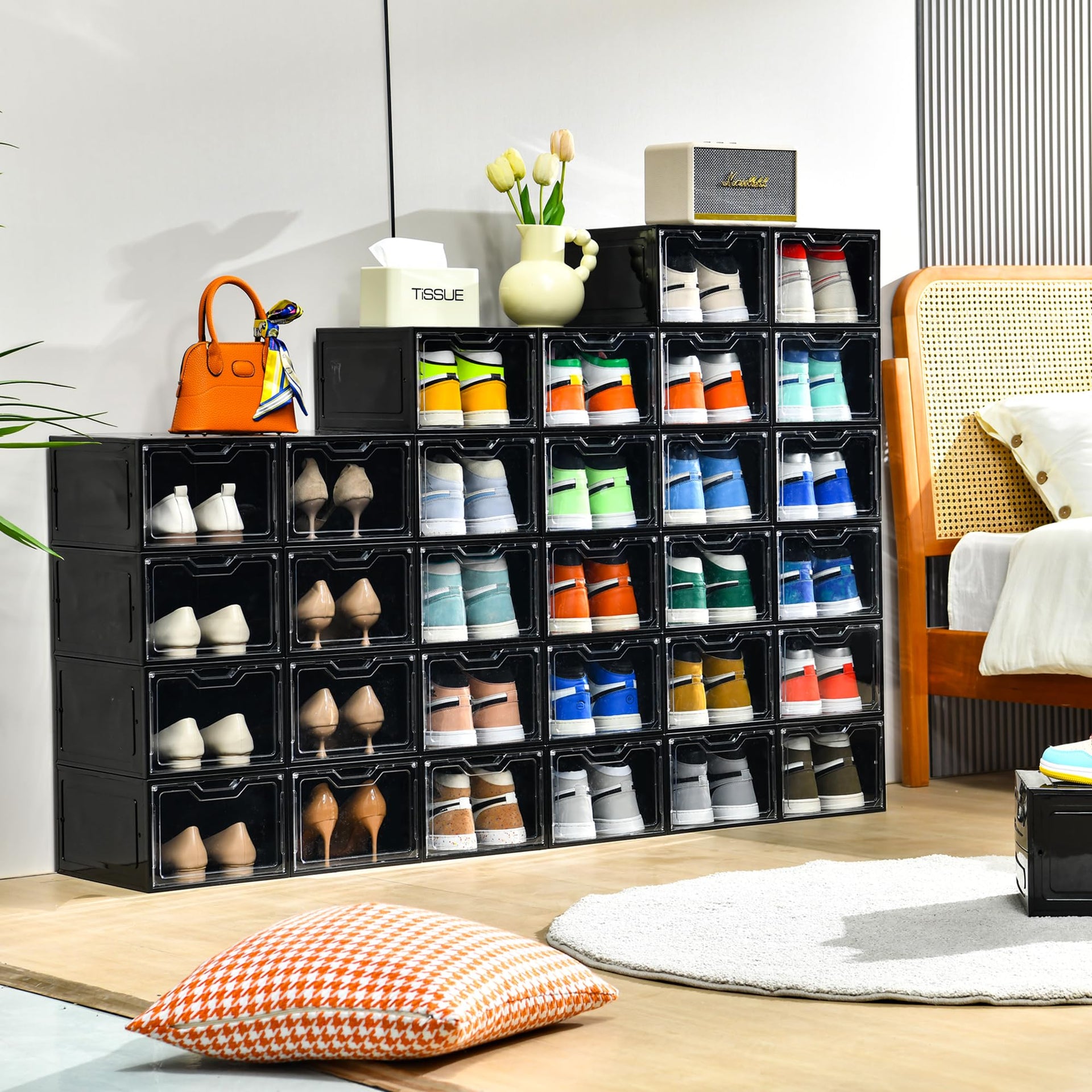 12 Pack Shoe Boxes Organizer (12 Count)