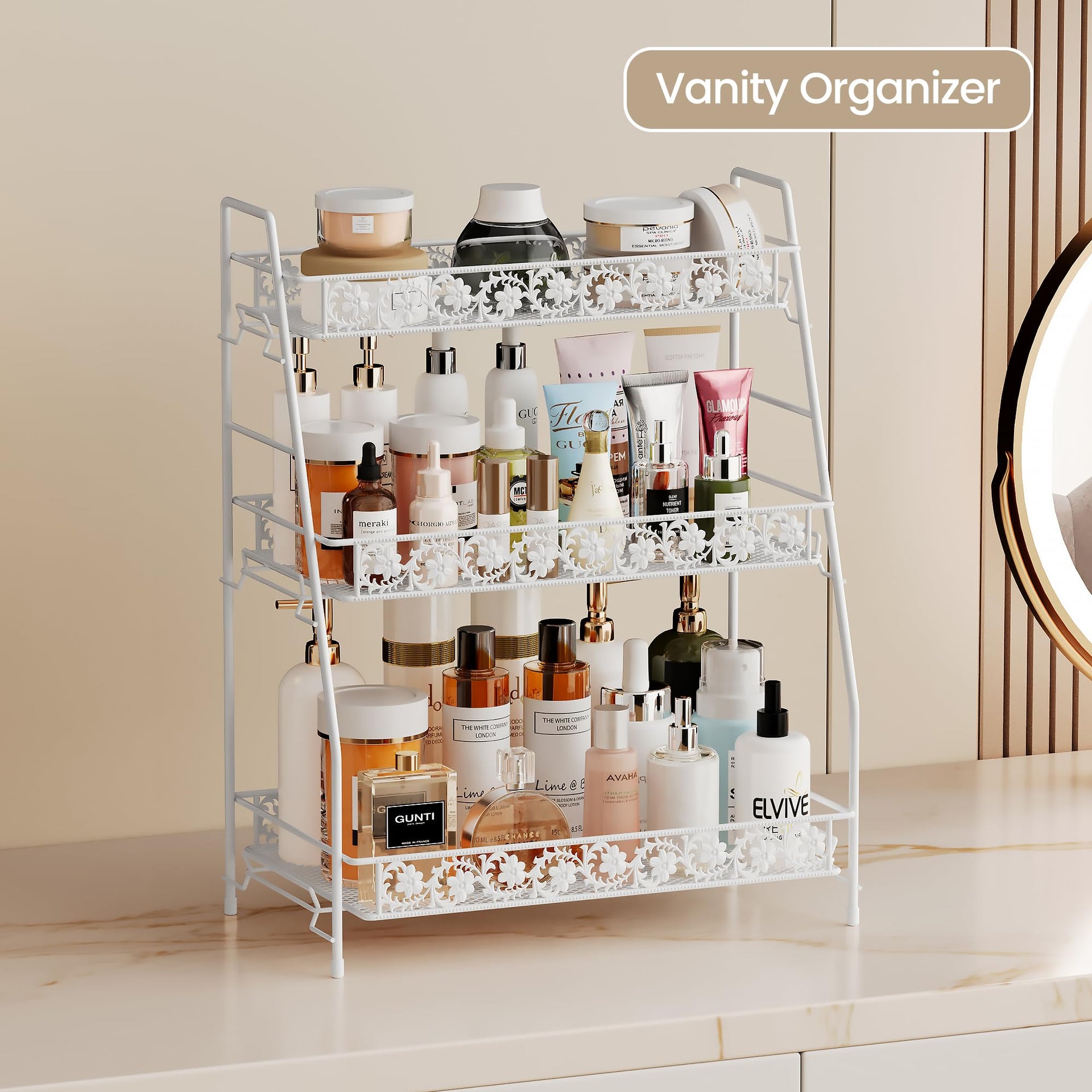 3 Tier Shelf Storage Rack Organizer for Countertop Spice Racks