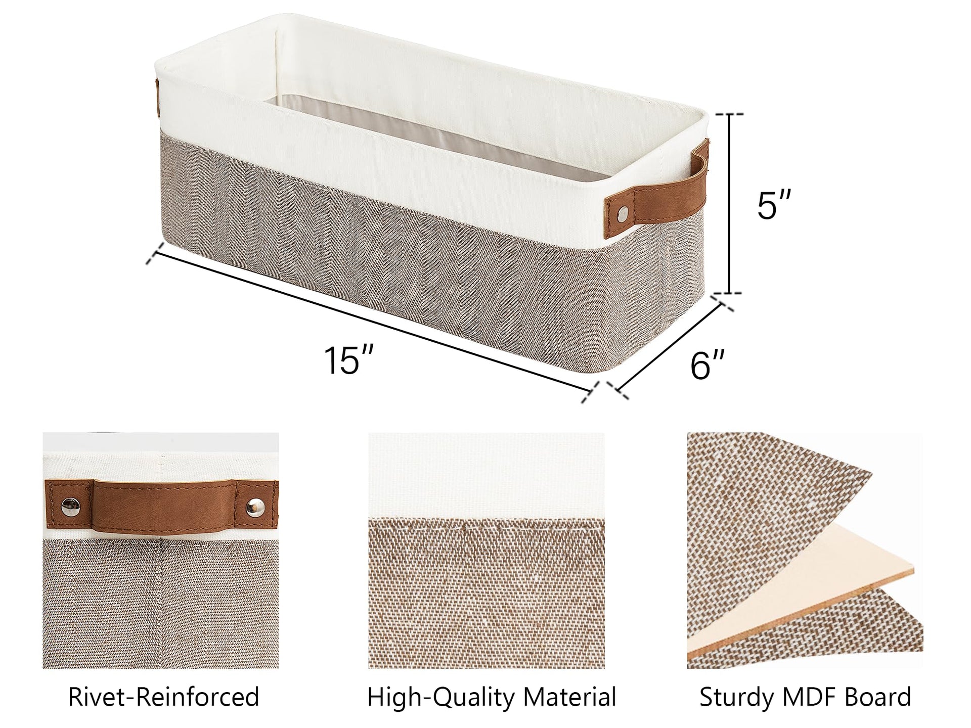 Narrow Storage Bins (2 Count)
