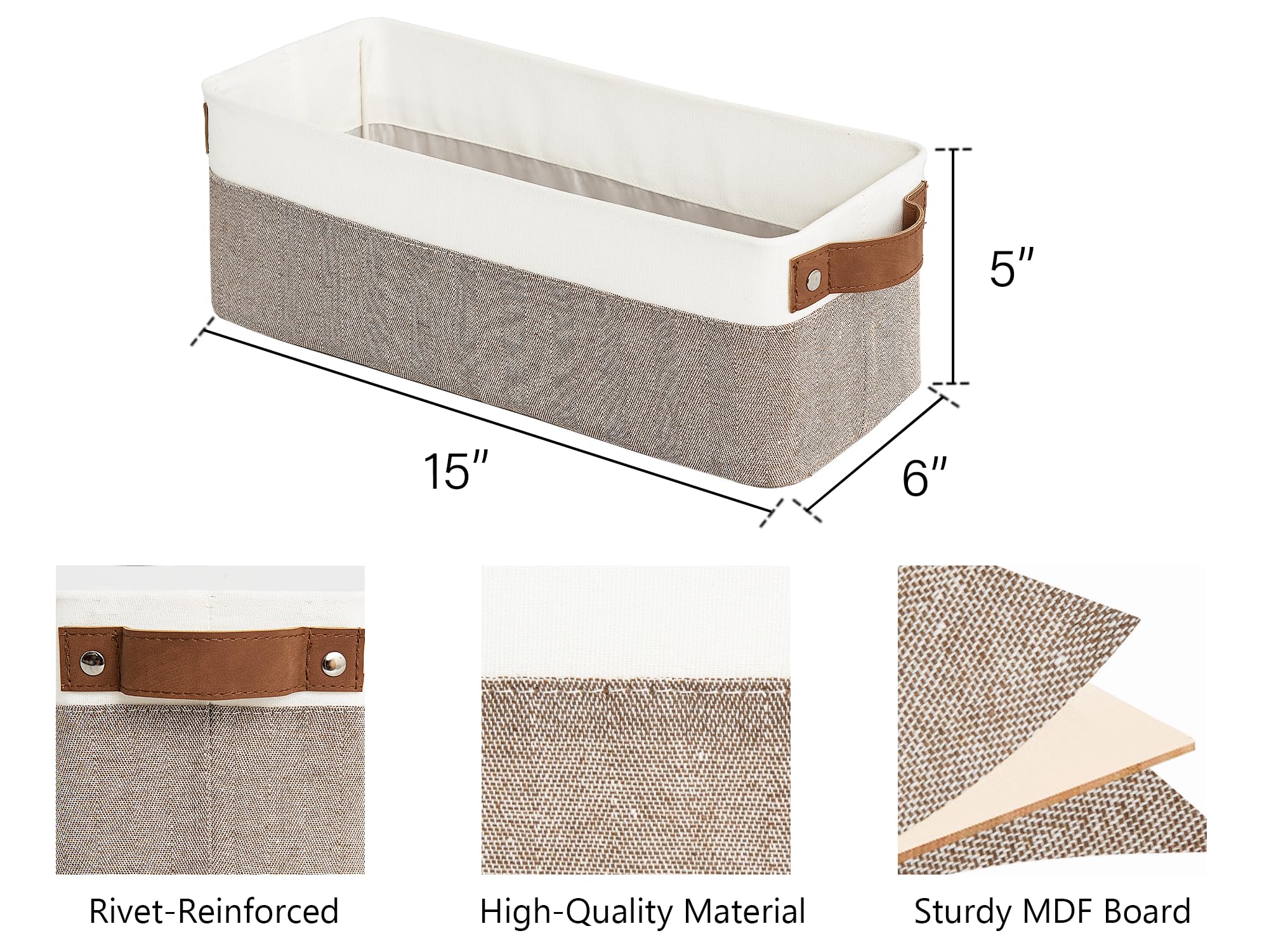 Narrow Storage Bins (2 Count)