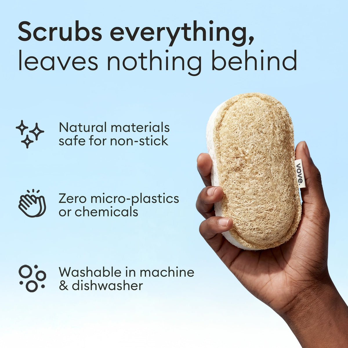 Cleaning Duo Bamboo Dish Brush Set and Natural Dish Sponges (7 Count)