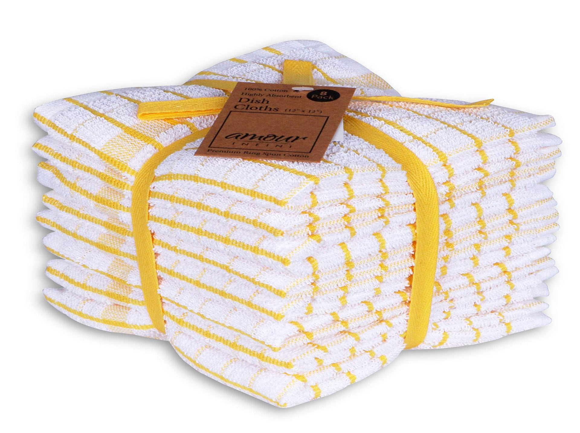 Kitchen Dish Cloths Set of 8 (8 Count)