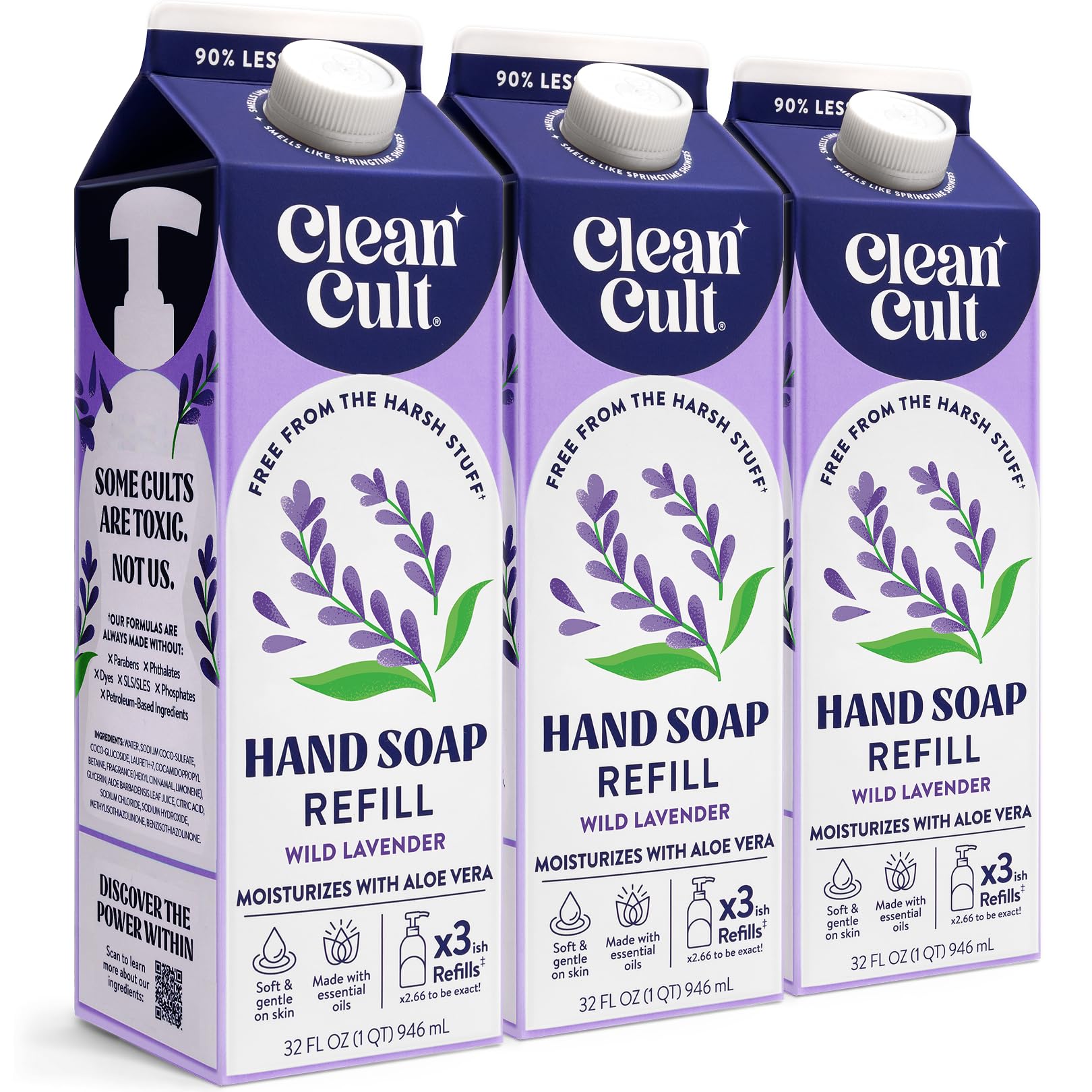 Liquid Hand Soap Refills (96 Fl Oz)