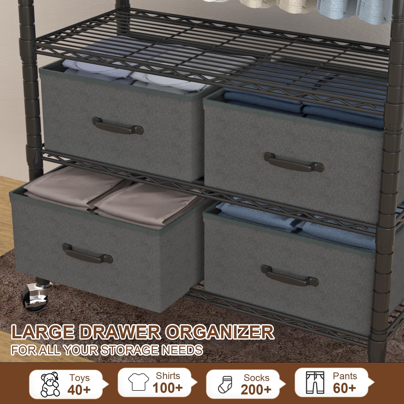 Clothes Rack Heavy Duty Clothing Rack for Hanging Clothes