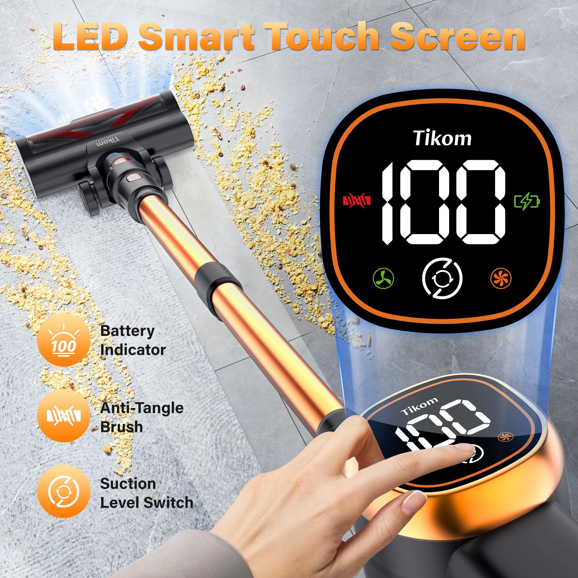 V500 Cordless Vacuum Cleaner for Home