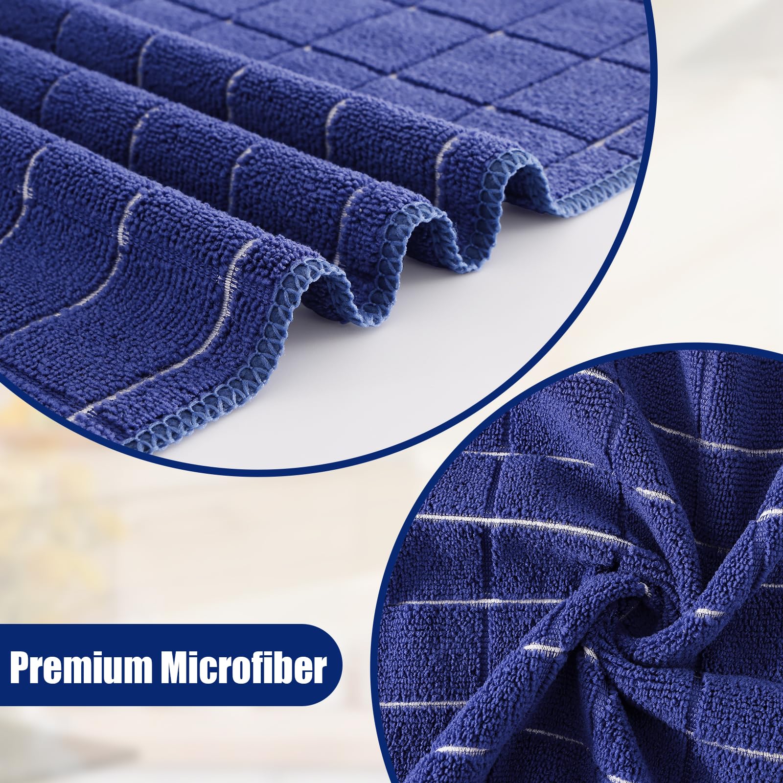 Microfiber Kitchen Towels and Dishcloths Sets (16 Count)