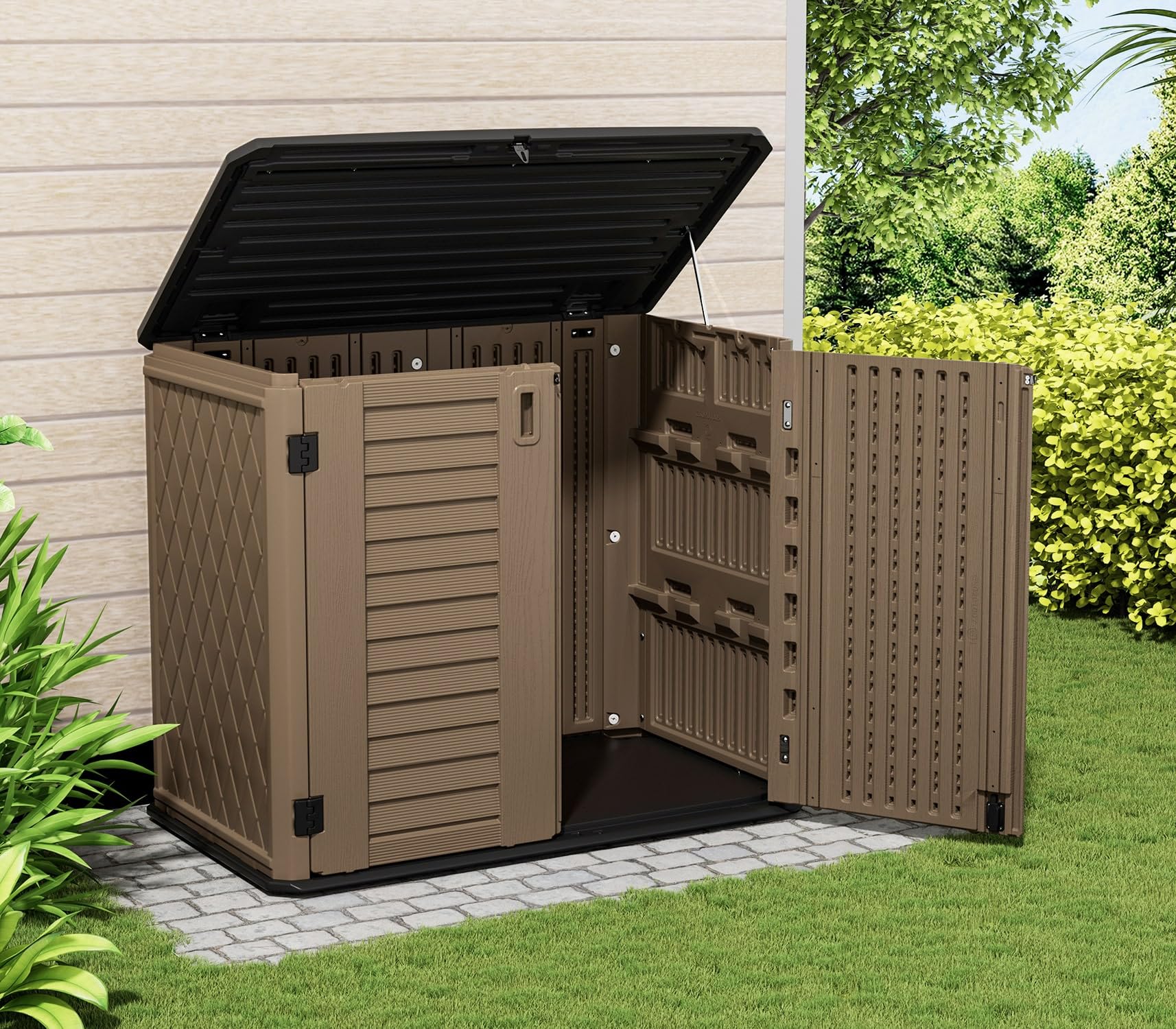 4x2.5 FT Outdoor Storage Shed