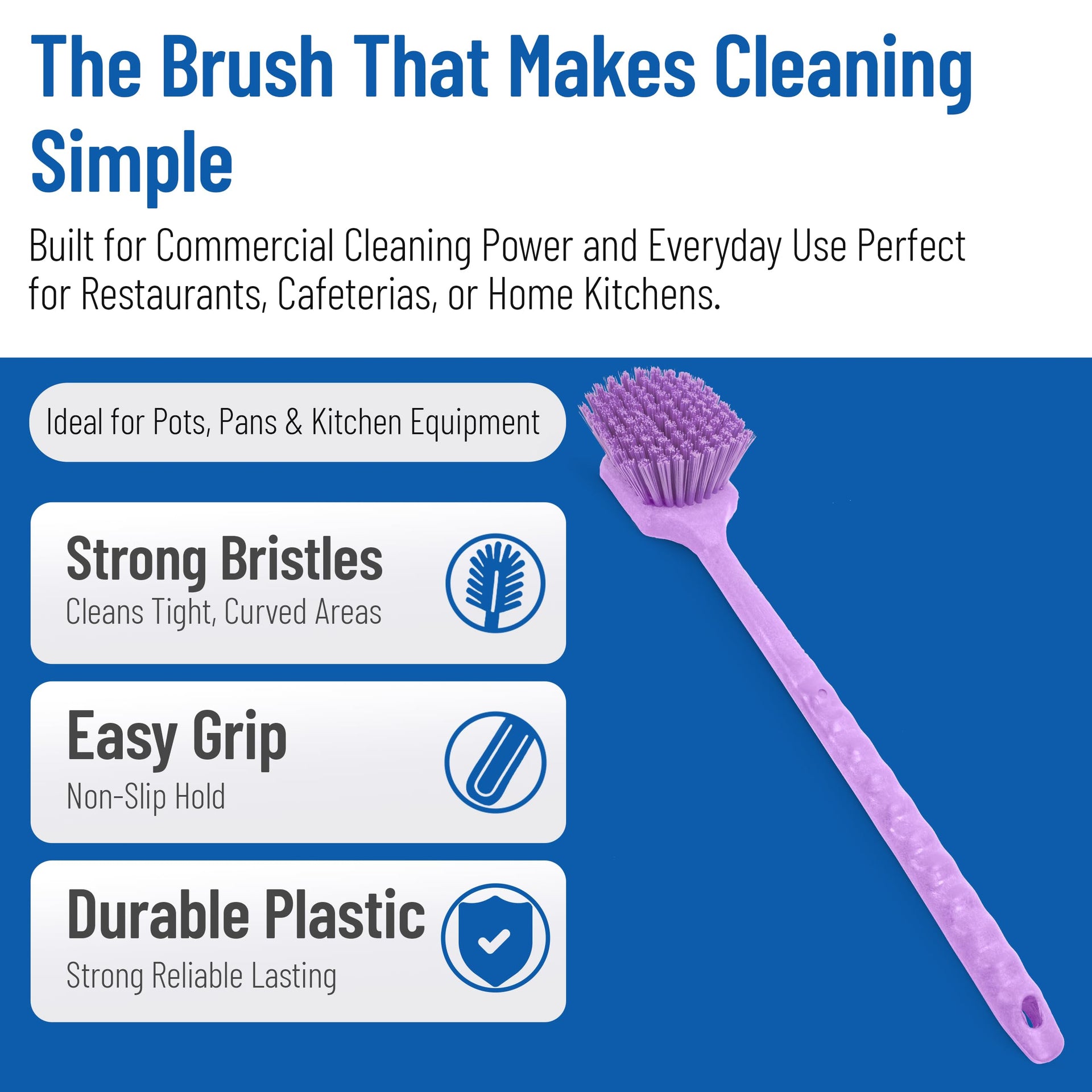 20" Floater Scrub Brush with Long Handle