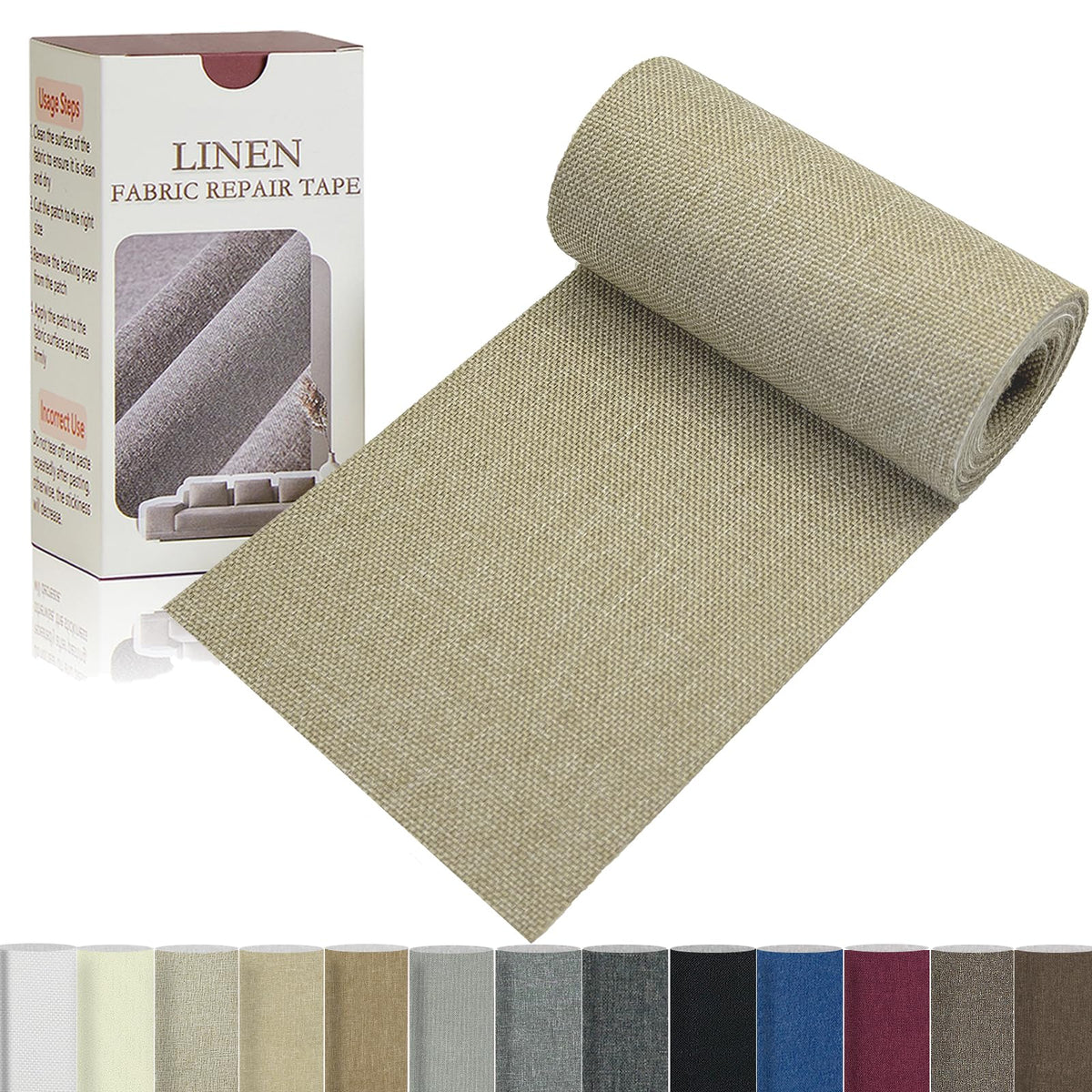 Linen Repair Tape 4x70 Inch Self