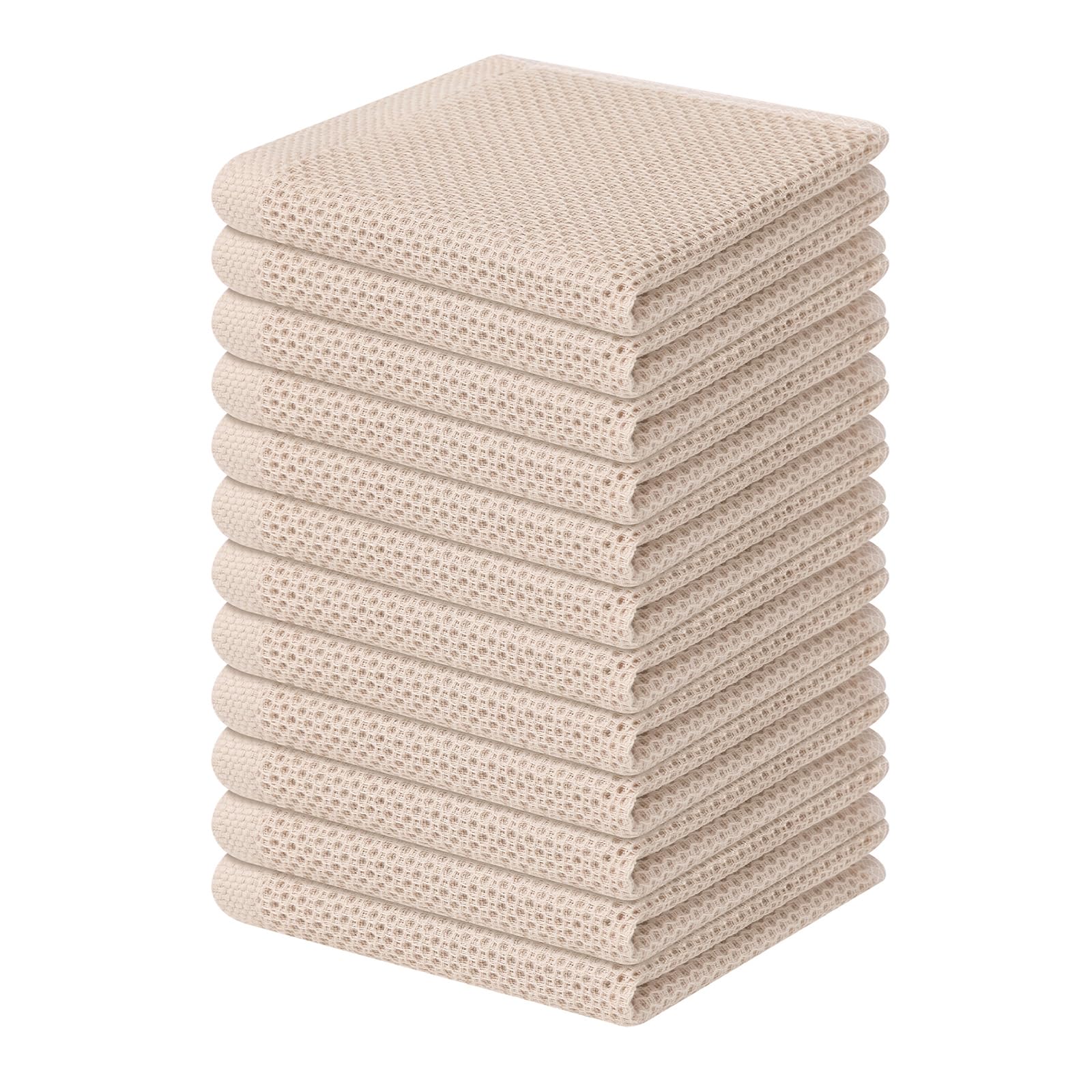 100% Cotton Waffle Weave Kitchen Dish Cloths 12 (12 Count)