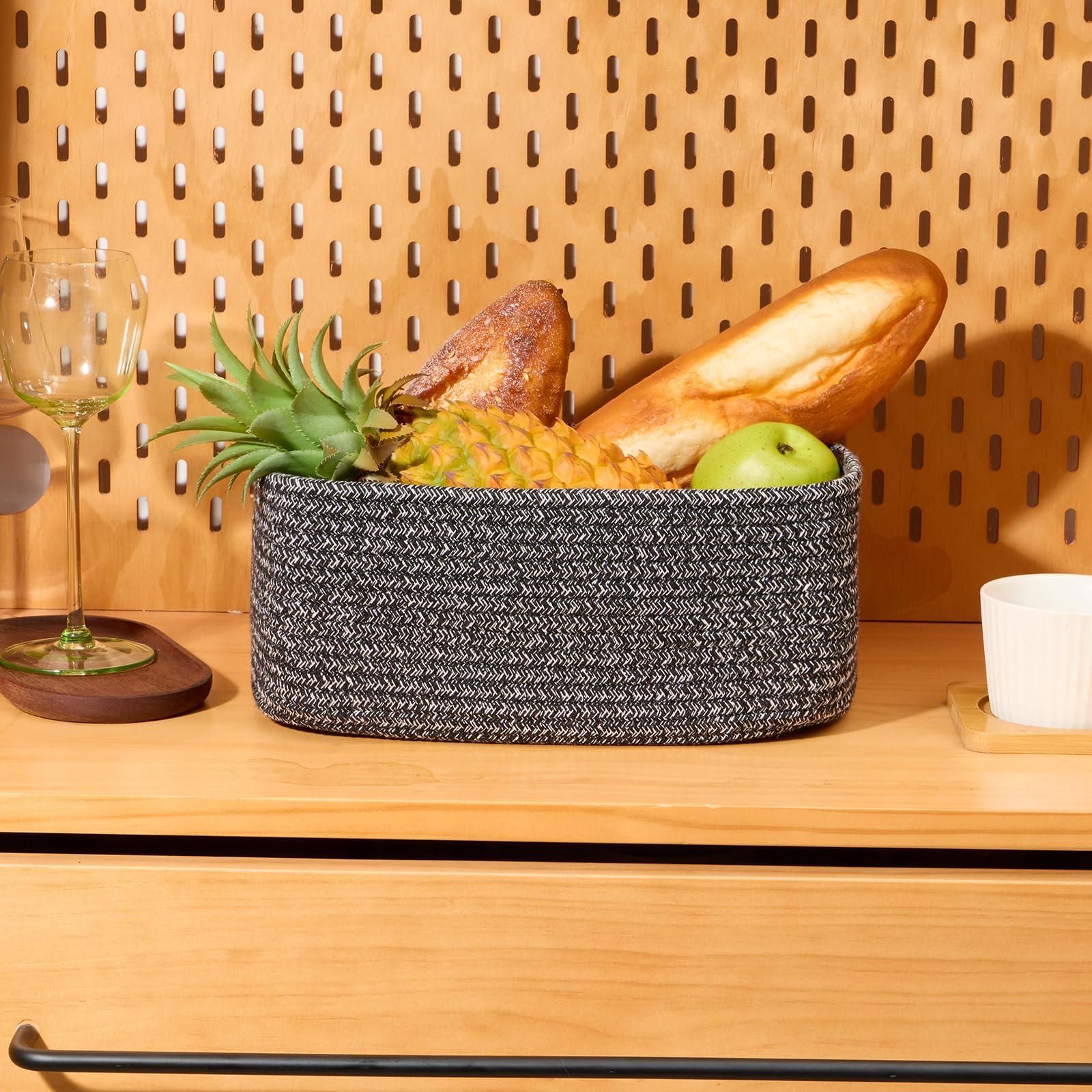 Small Storage Baskets for Organizing (4 Count)