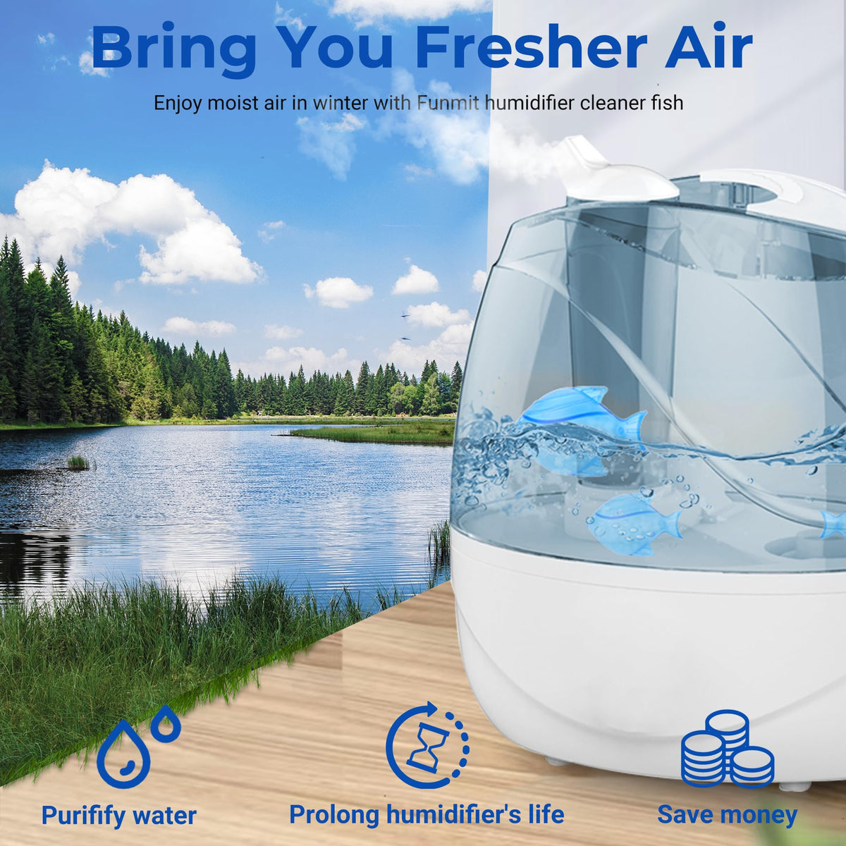 Humidifier Cleaning Fish for Humidifiers and Fish Tanks (12 Count)