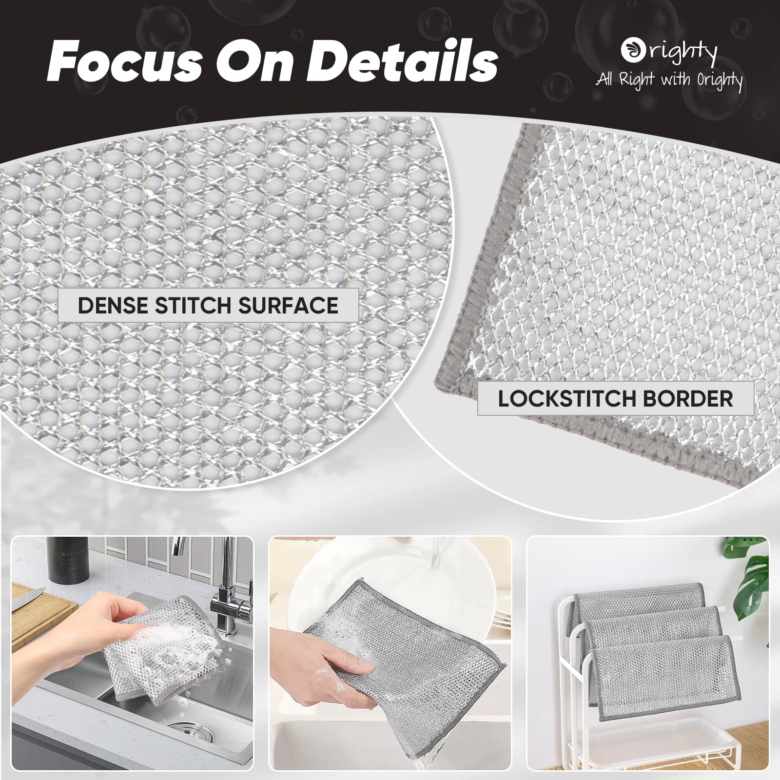 Dish Cloths for Washing Dishes (12 Count) - ModHome Supplies