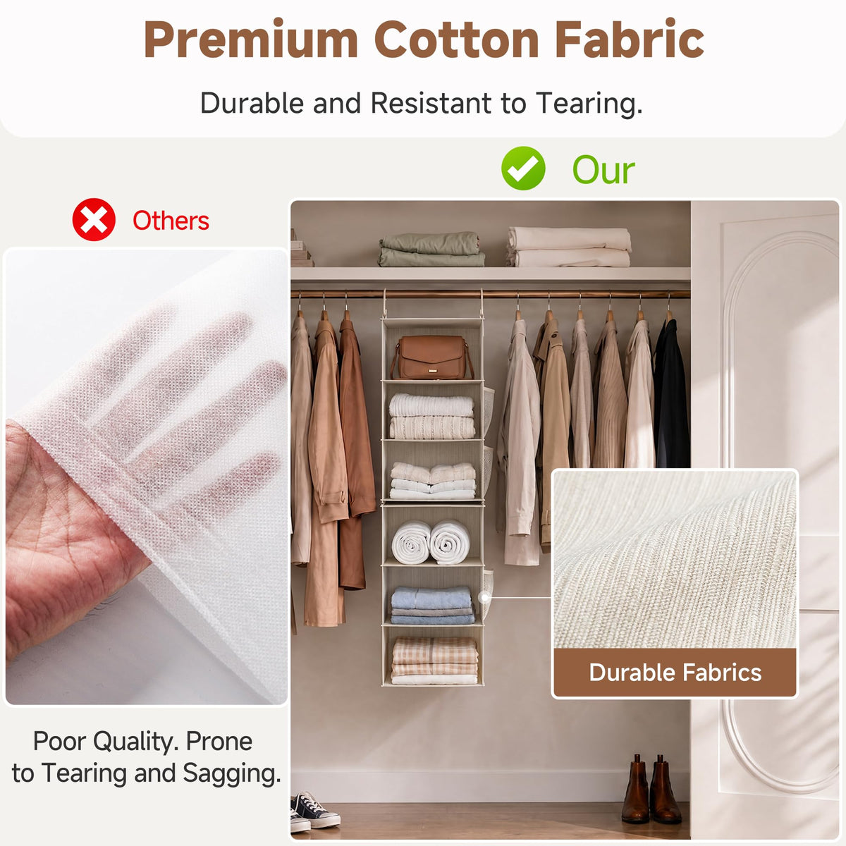 6 Shelf Closet Organizers
