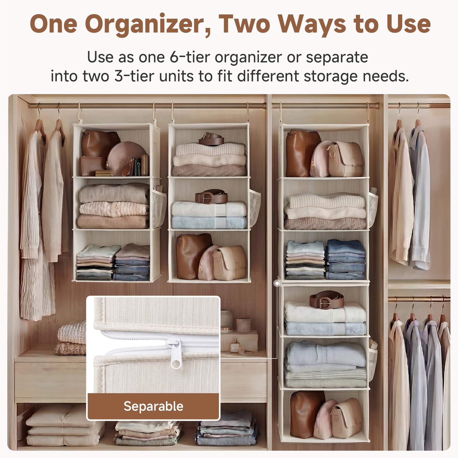 6 Shelf Closet Organizers