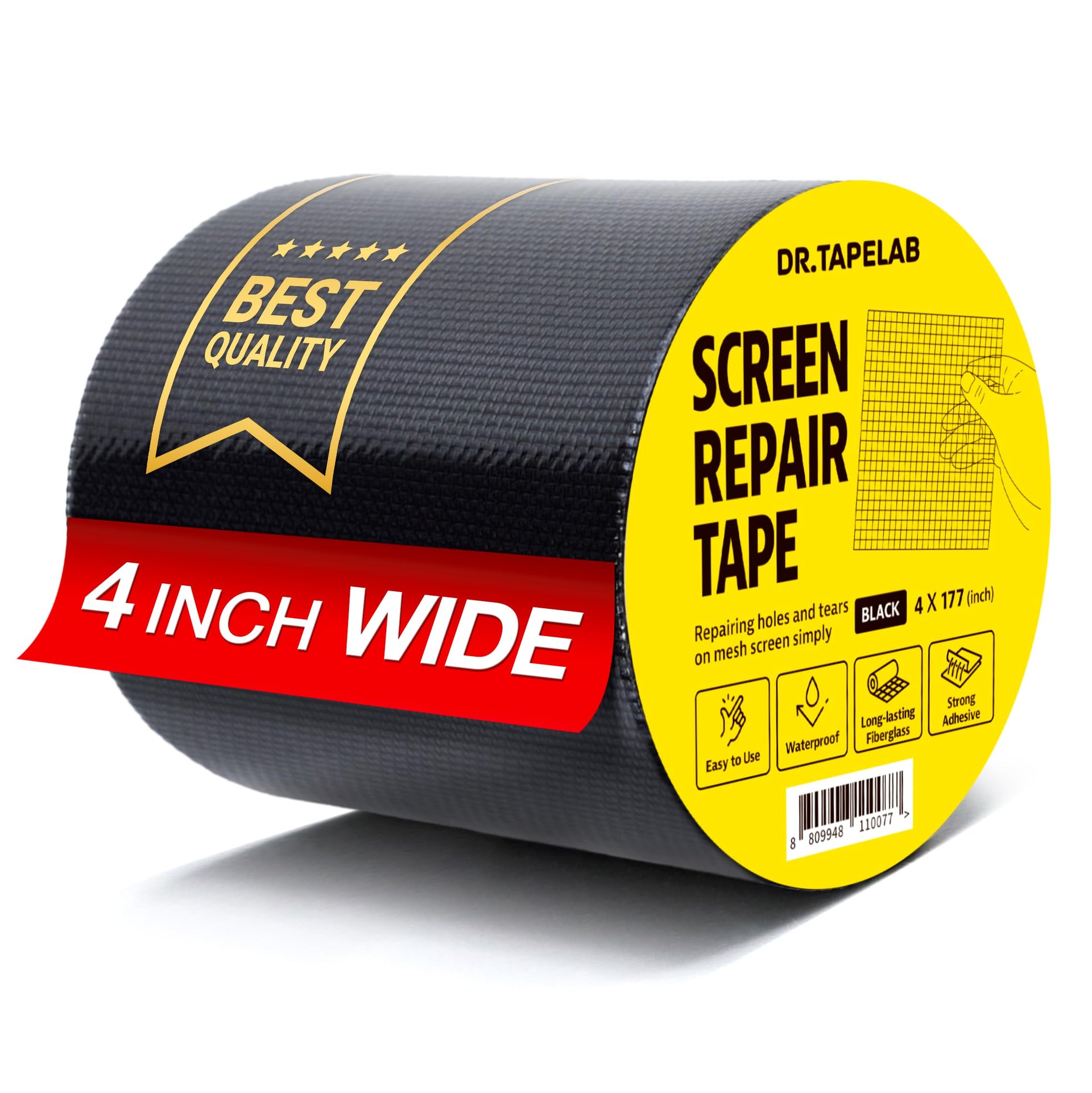 Black Window Screen Repair Tape