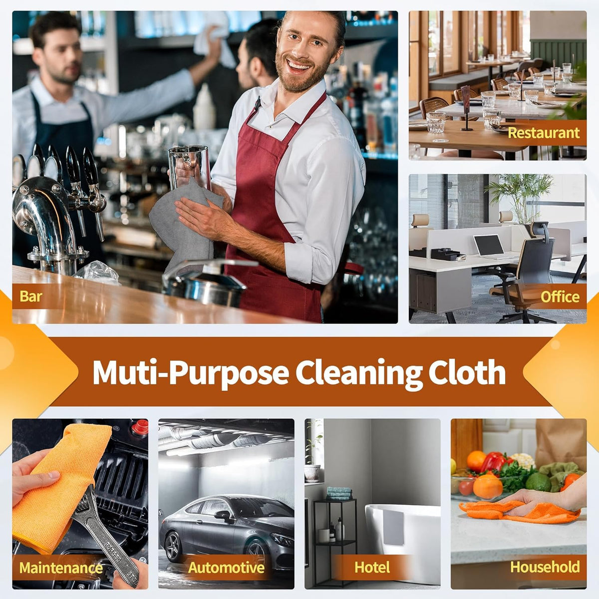 Microfiber Cleaning Cloth (50 Count)