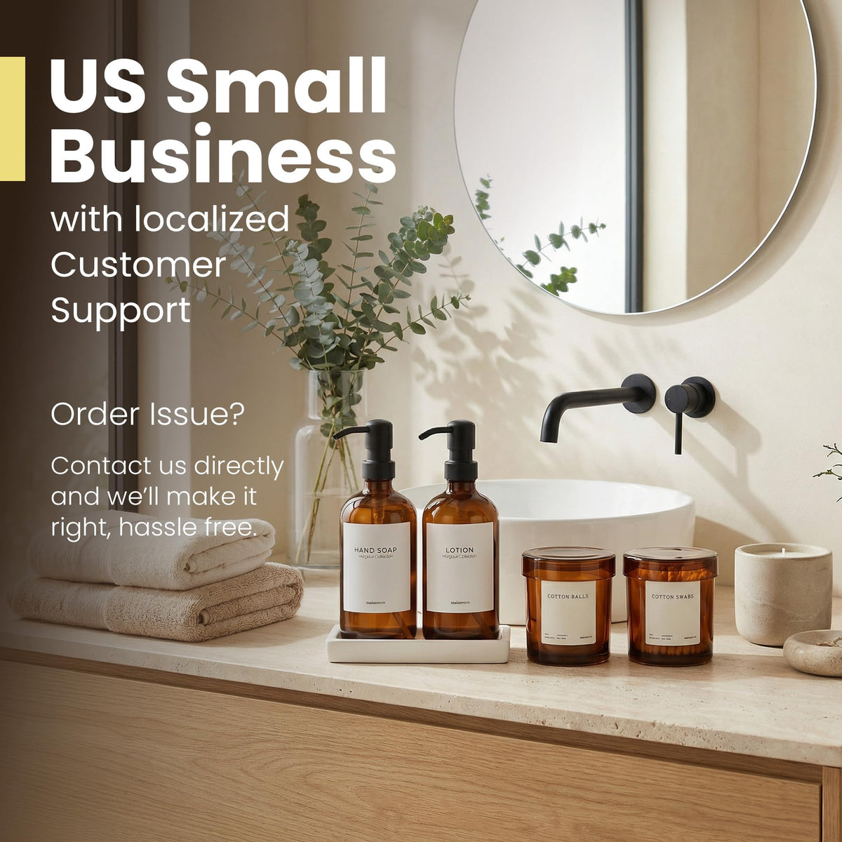 Bathroom Soap Dispenser Set (3 Count)