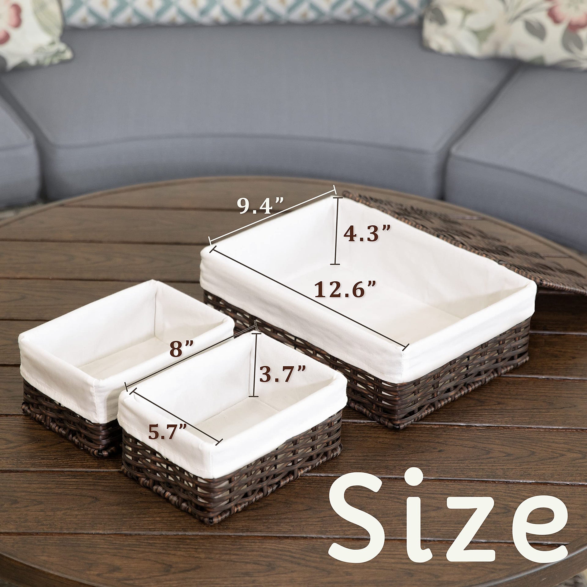 Baskets for Organizing (3 Count)