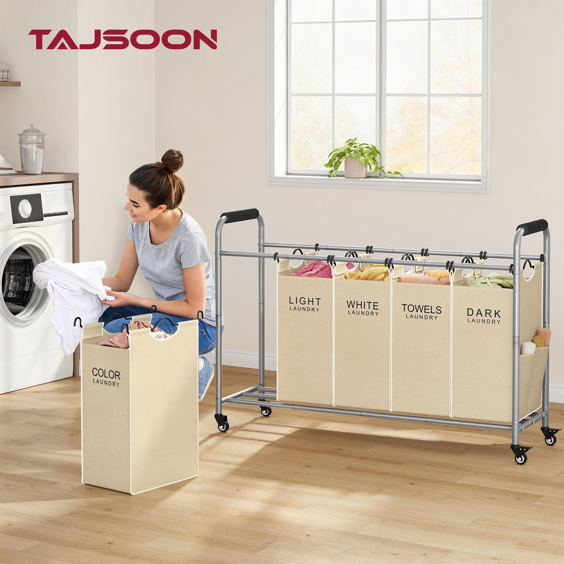 Laundry Sorter 5 Section