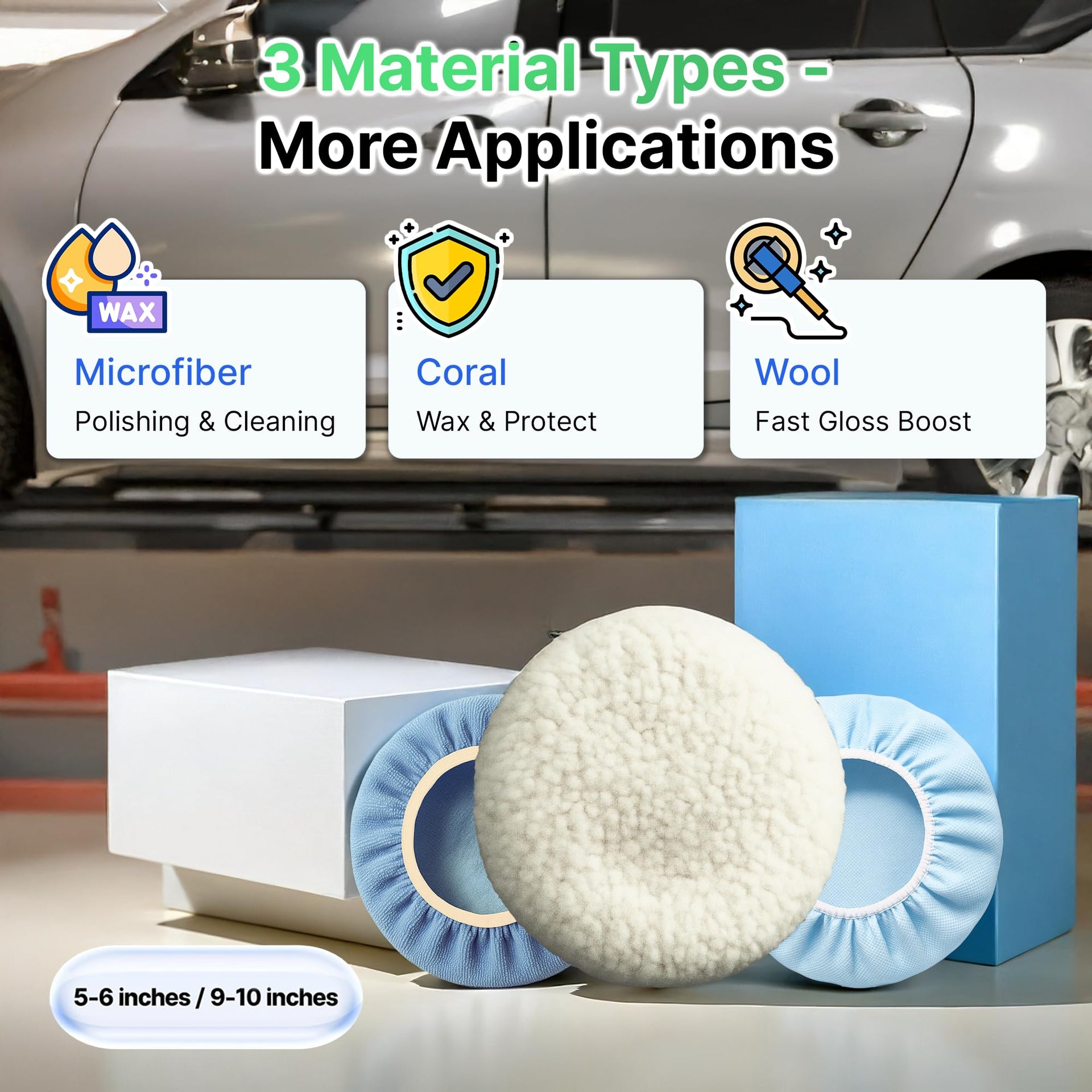 6 Pack Buffing Pads