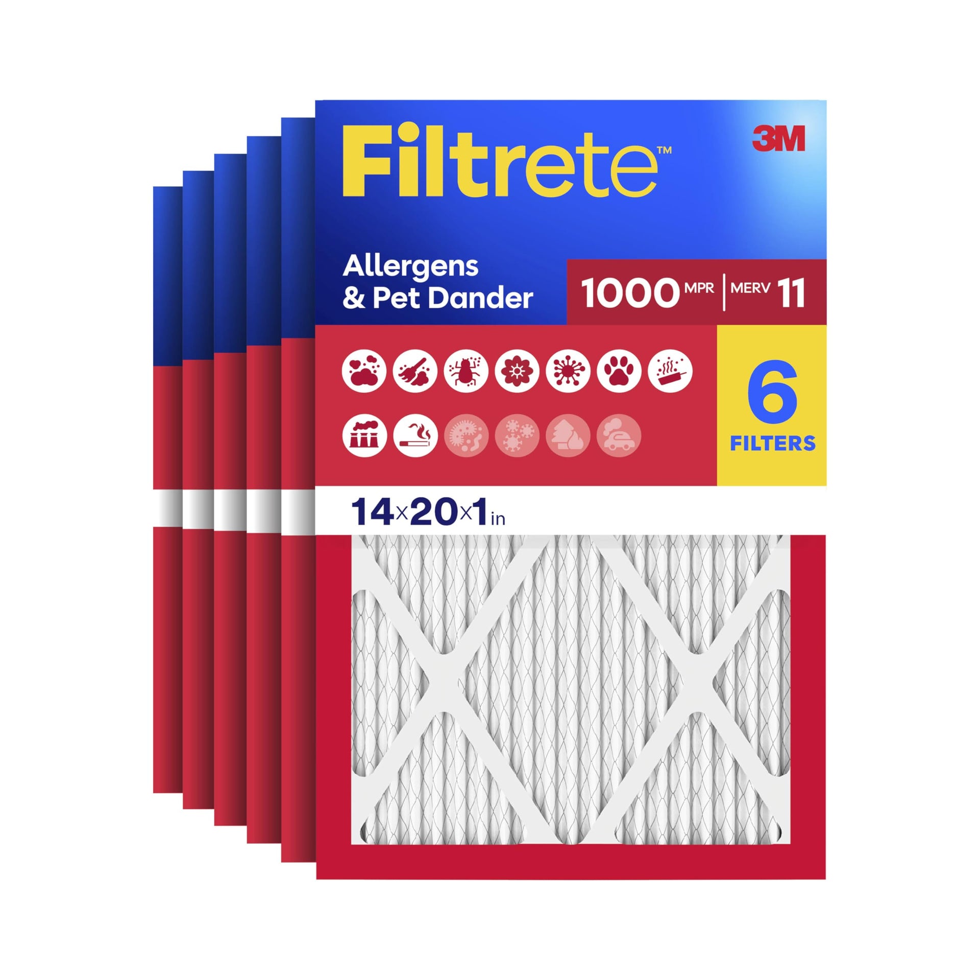 14x20x1 Air Filter (6 Count)