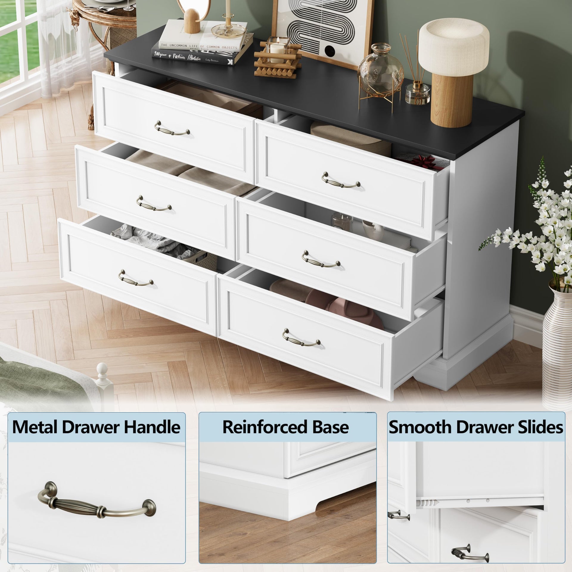 6 Drawer Dresser for Bedroom