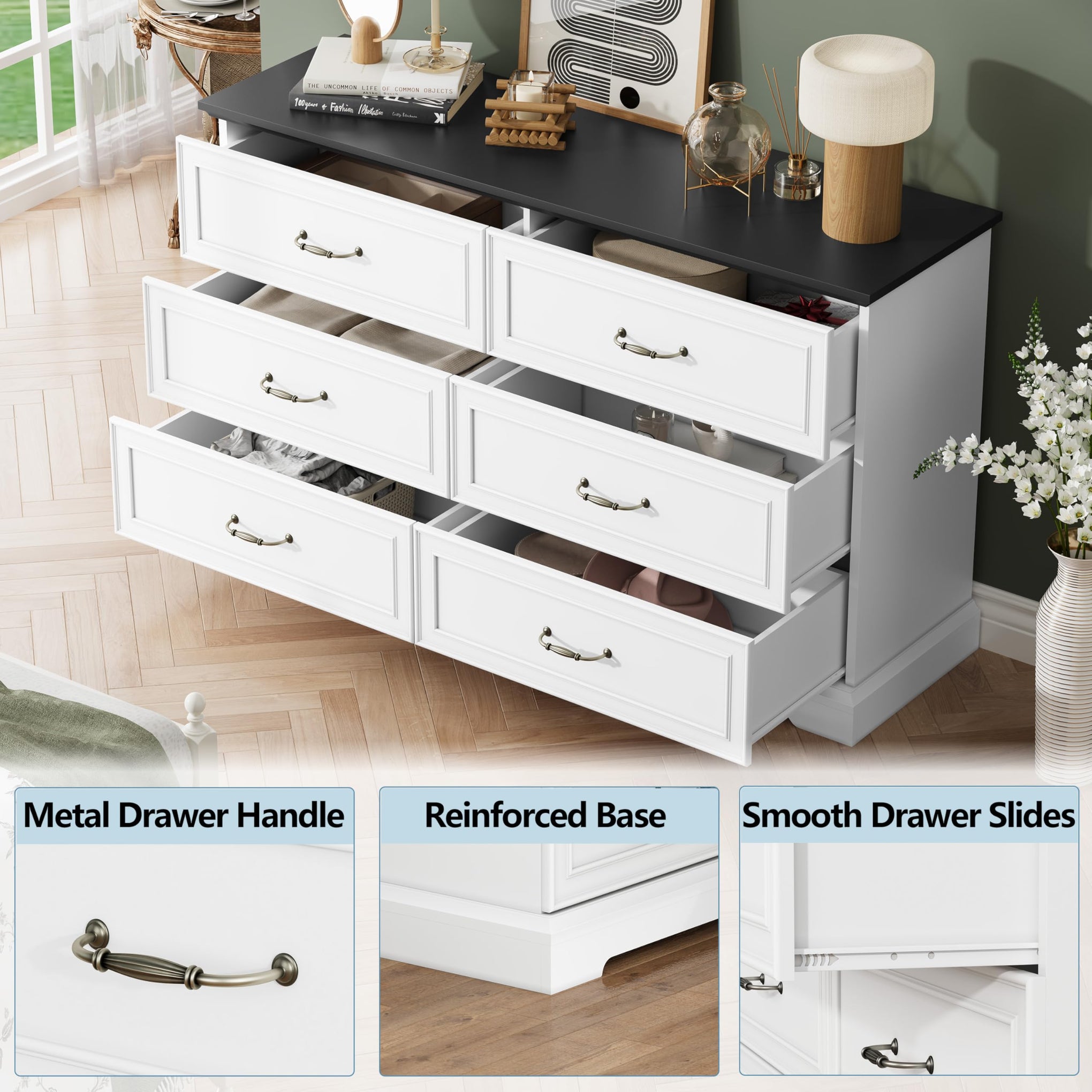 6 Drawer Dresser for Bedroom