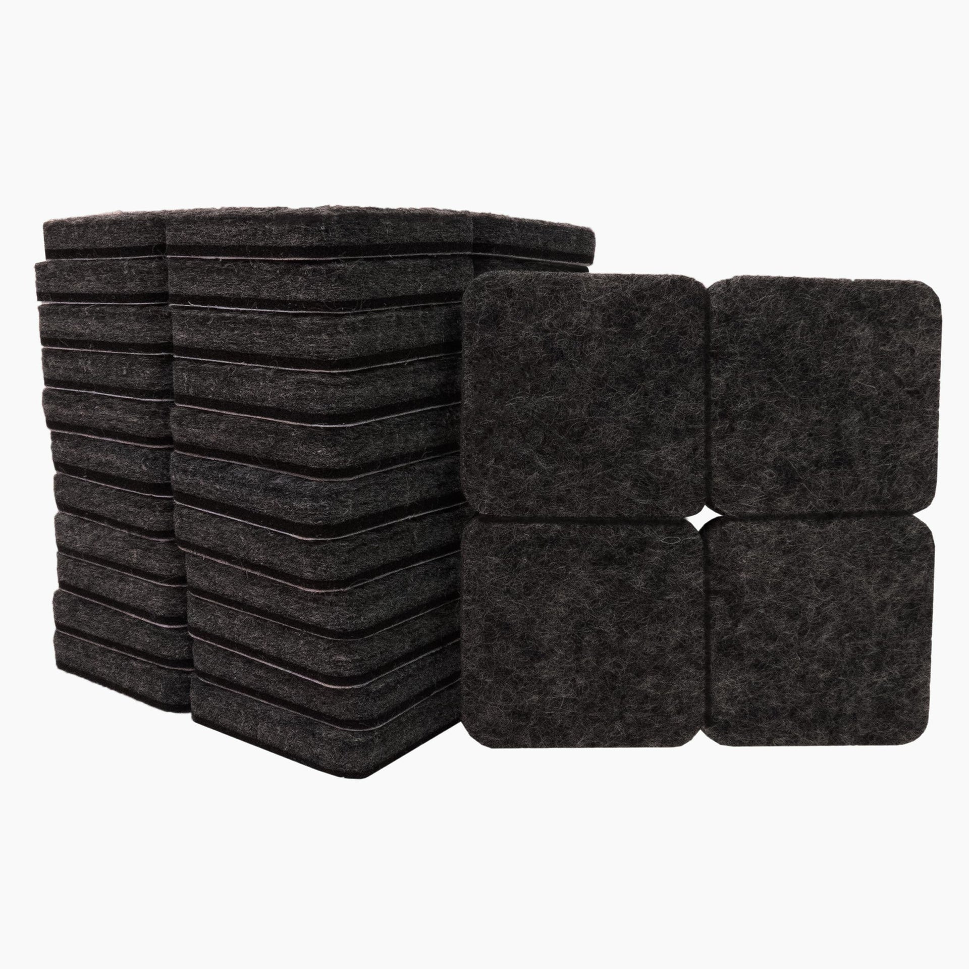 4717895N Heavy Duty Square Felt Furniture Pads to Protect Hardwood Floors from Scratches (48 Count)