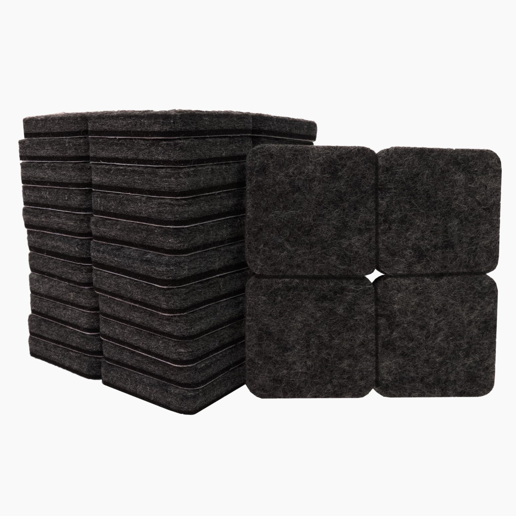 4717895N Heavy Duty Square Felt Furniture Pads to Protect Hardwood Floors from Scratches (48 Count)