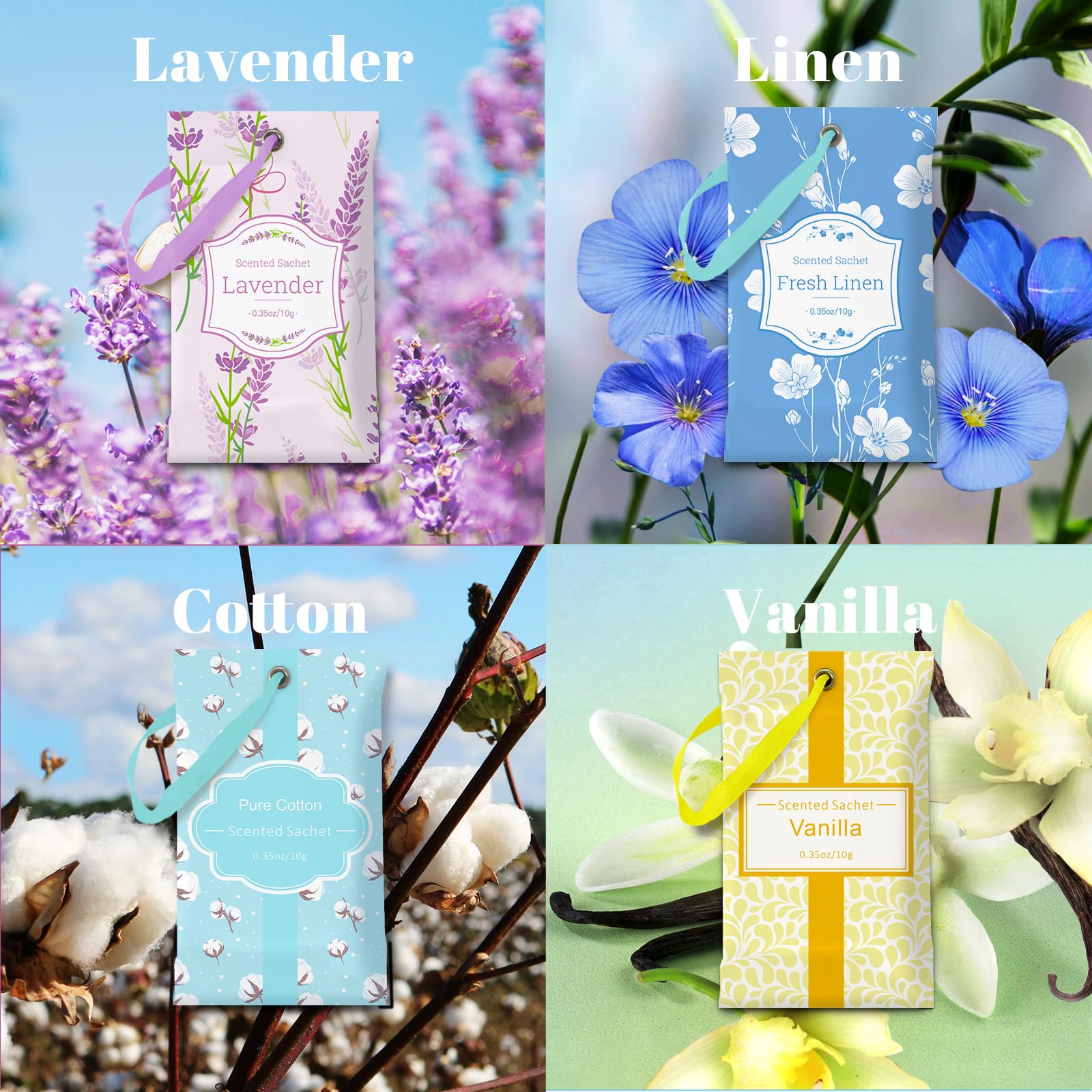 Scented Sachets for Drawers and Closets (16 Count)