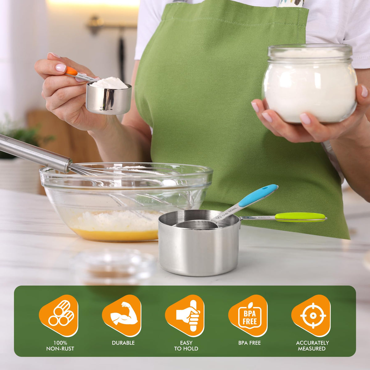 10 Pack Measuring Cups &Spoons Set (10 Count)