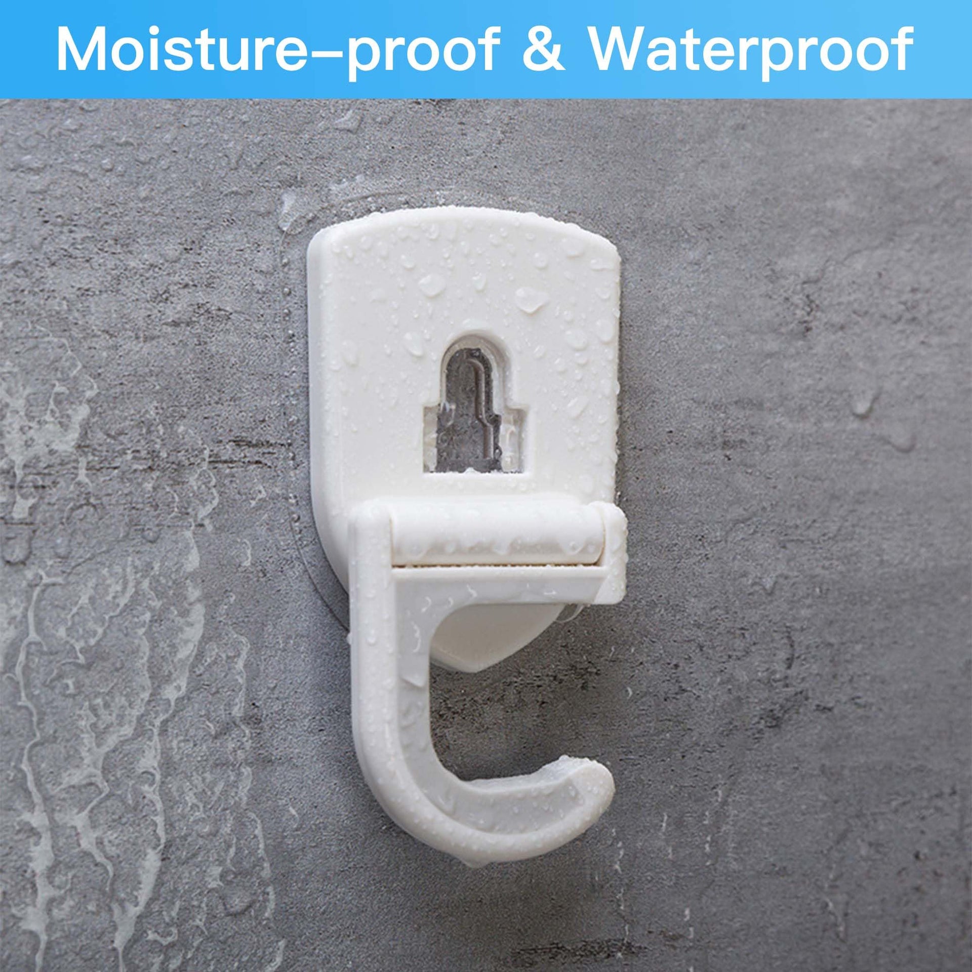 Broom Holder Wall Mount Self Adhesive (4 Count)