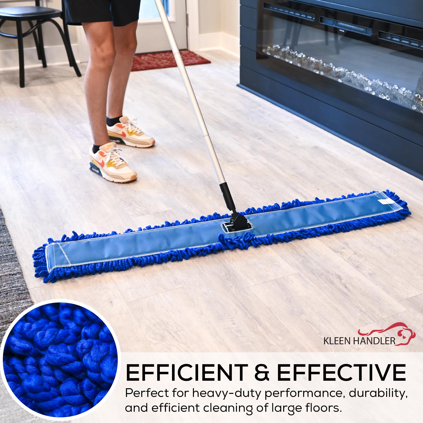 48" Microfiber Dust Mop Head Replacement (3 Count) - ModHome Supplies