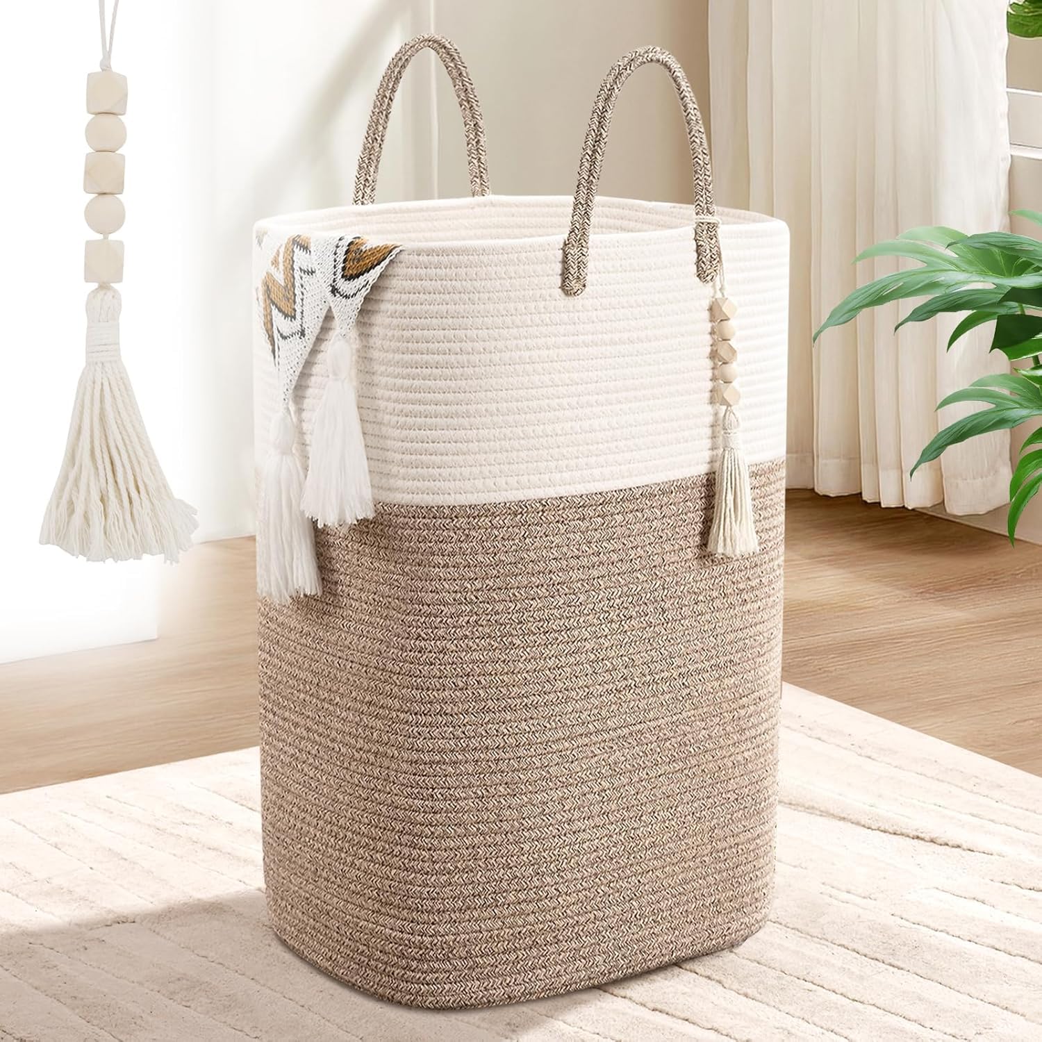 Woven Laundry Basket for Clothes