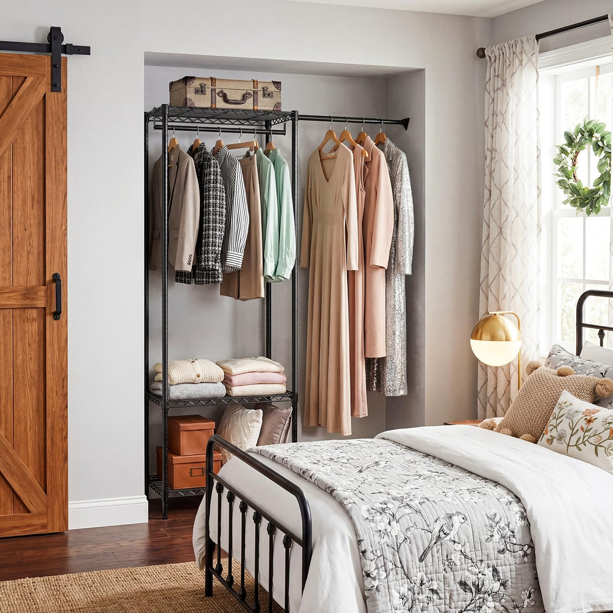 Heavy Duty Garment Rack Wire Clothes Rack for Hanging Clothes