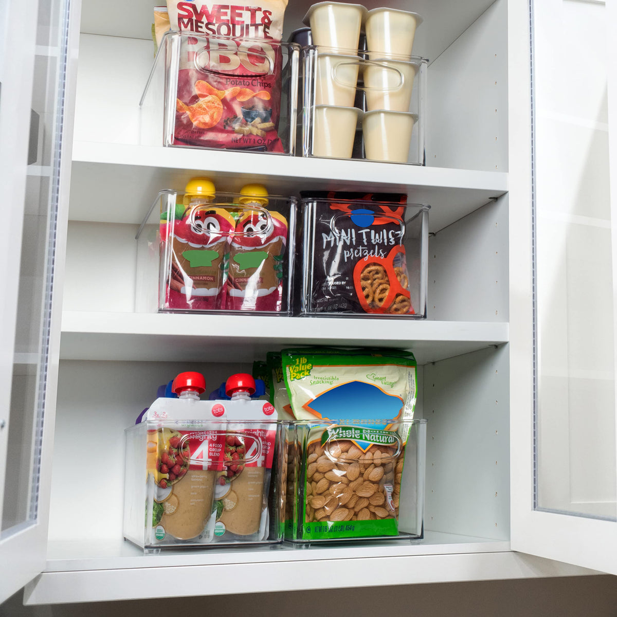 Clear Plastic Storage Bins (2 Count)