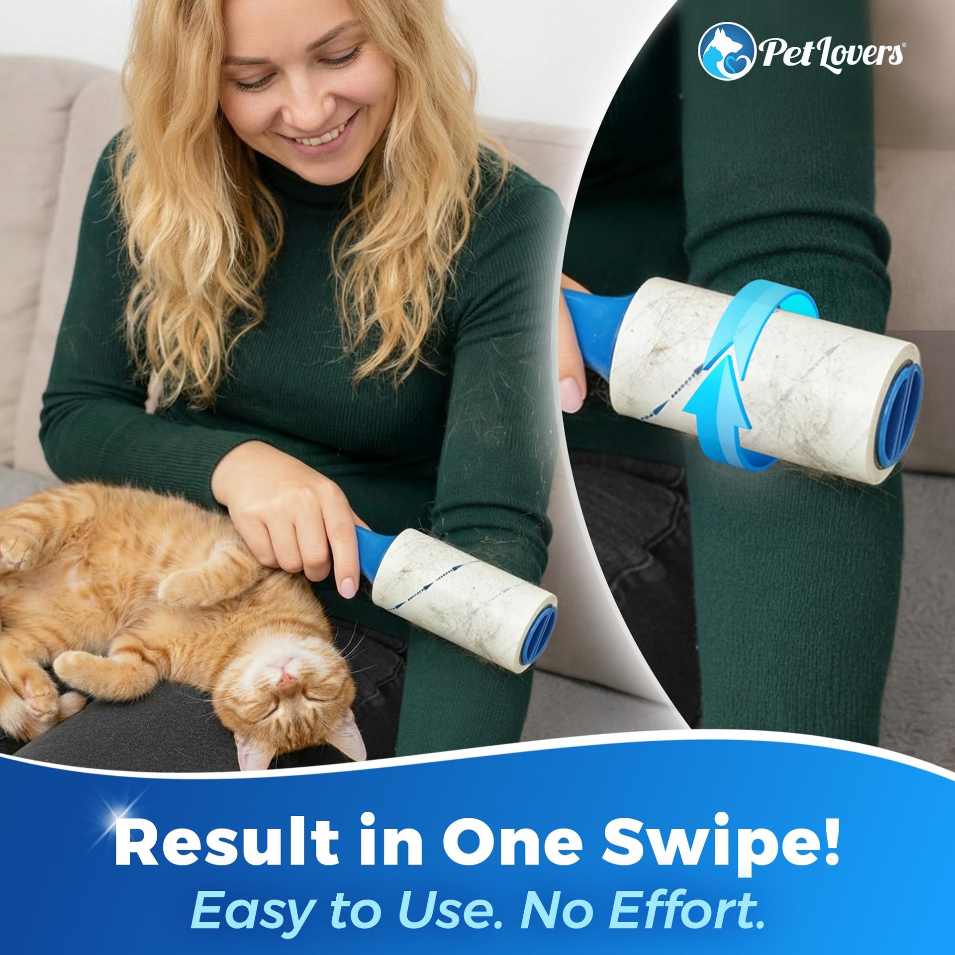 Extra Sticky Lint Roller Mega Value Set 900 Sheets for Pet Hair Removal and Clothes (900 Count)