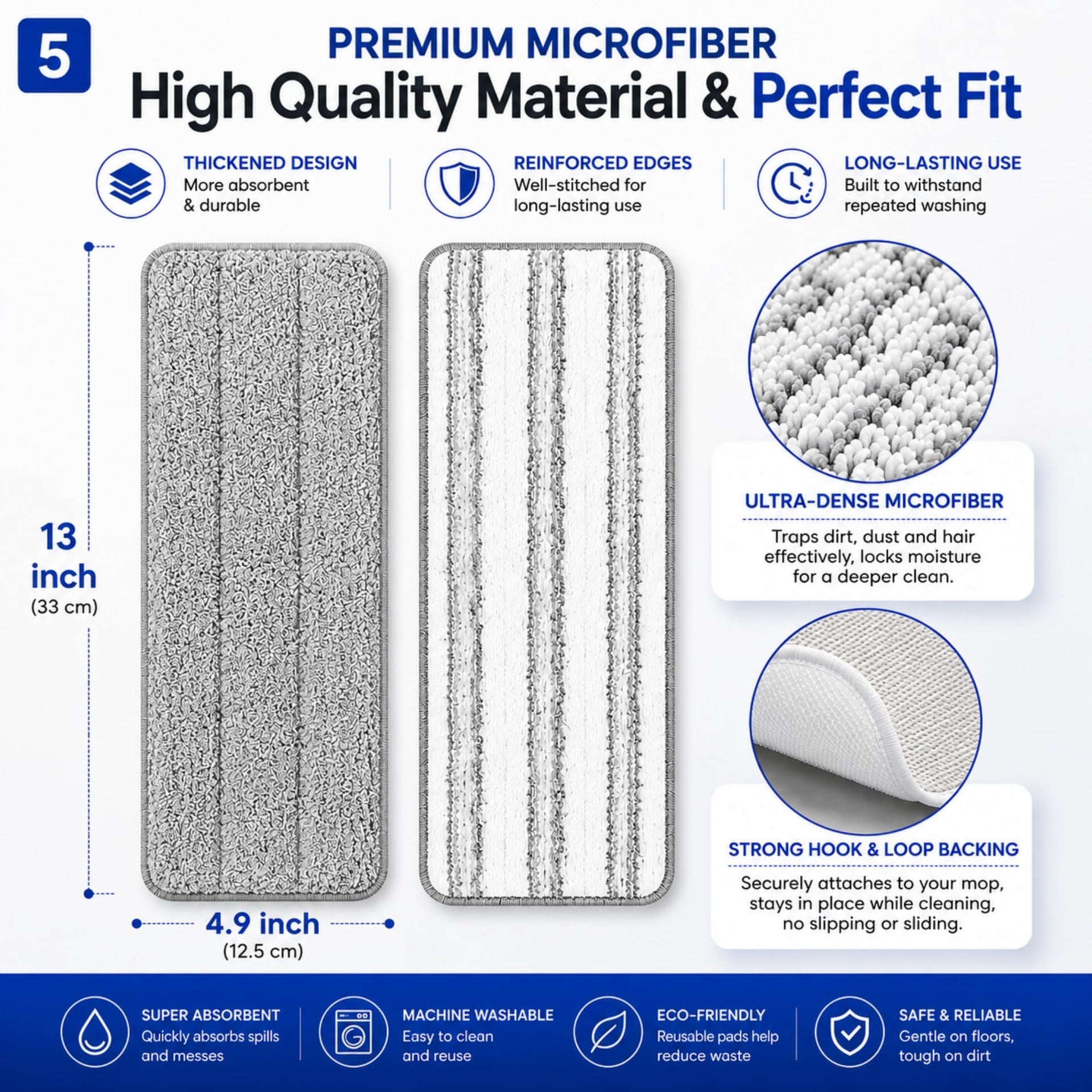 Blueark Replacement Mop Pads (10 Count)